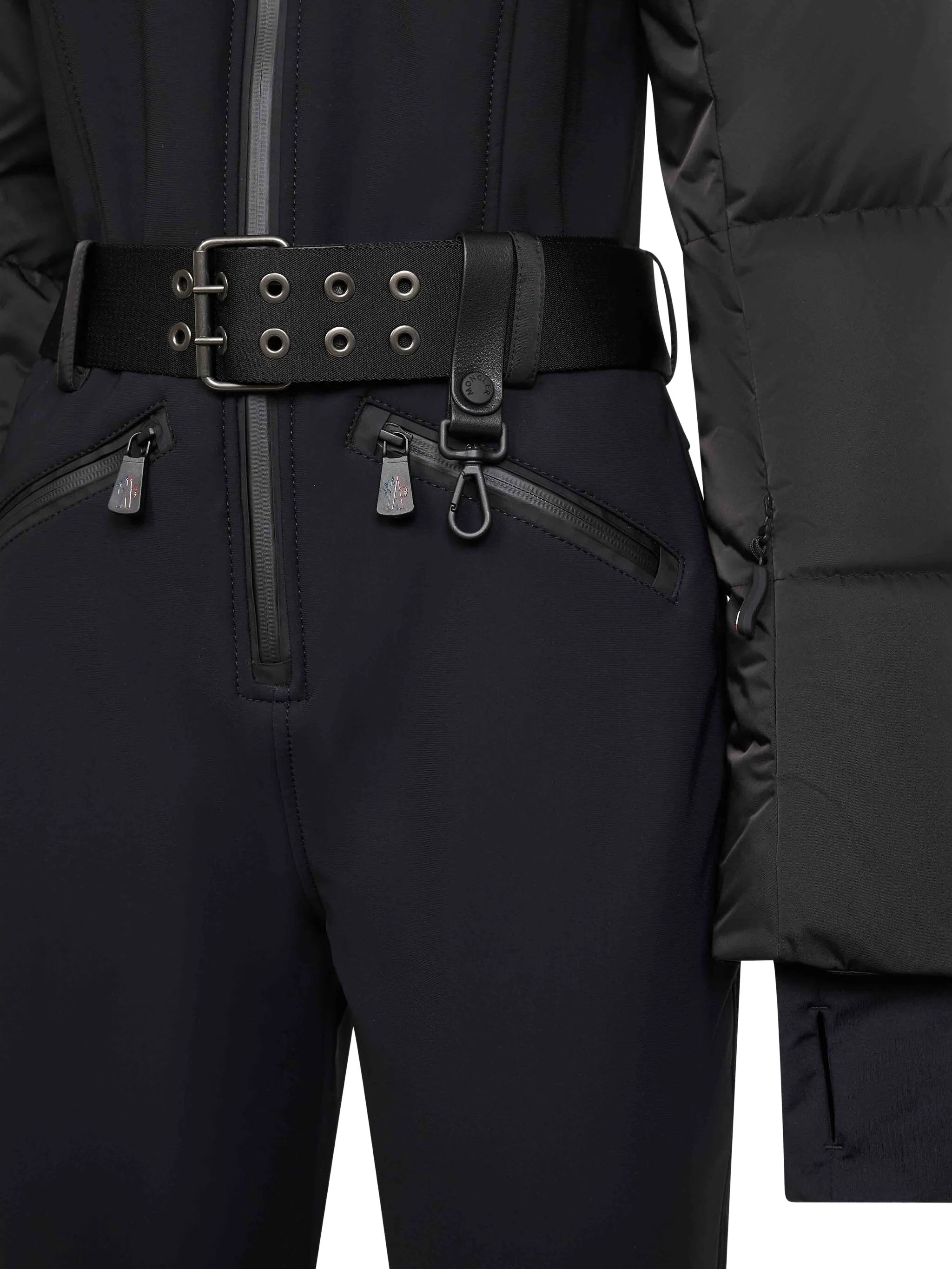 padded belted jumpsuit