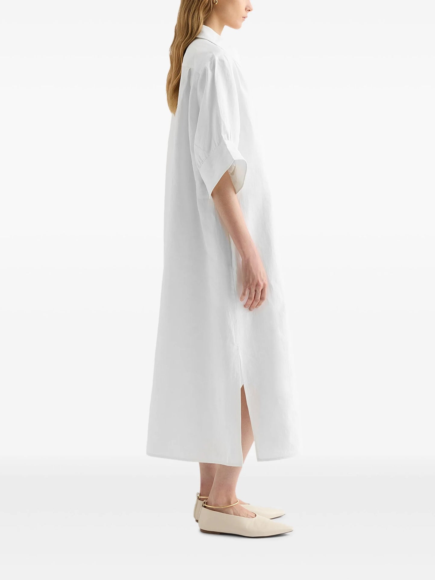 short-sleeve shirt dress