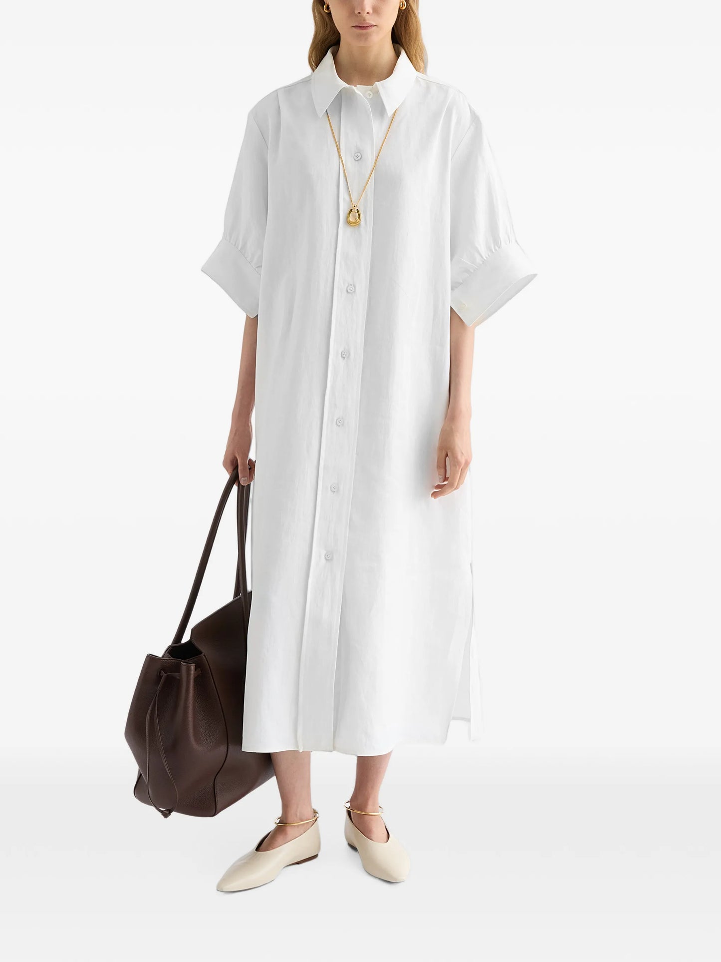 short-sleeve shirt dress