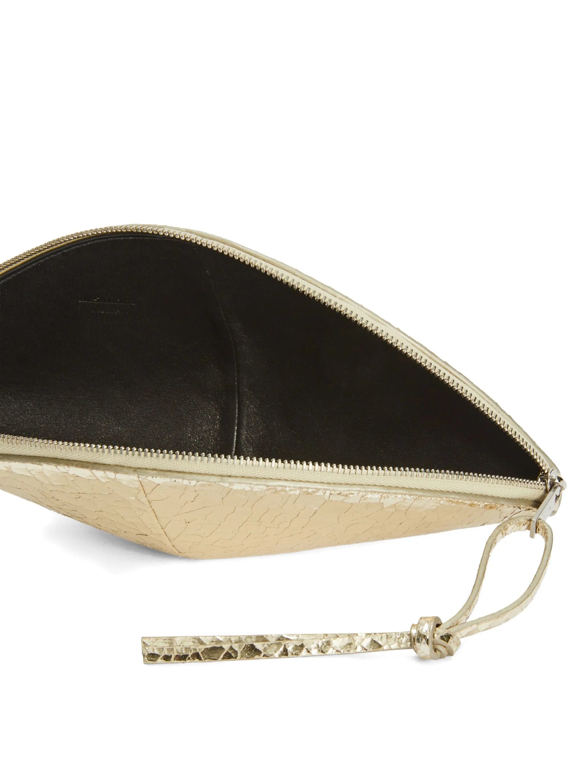 medium Curve leather clutch