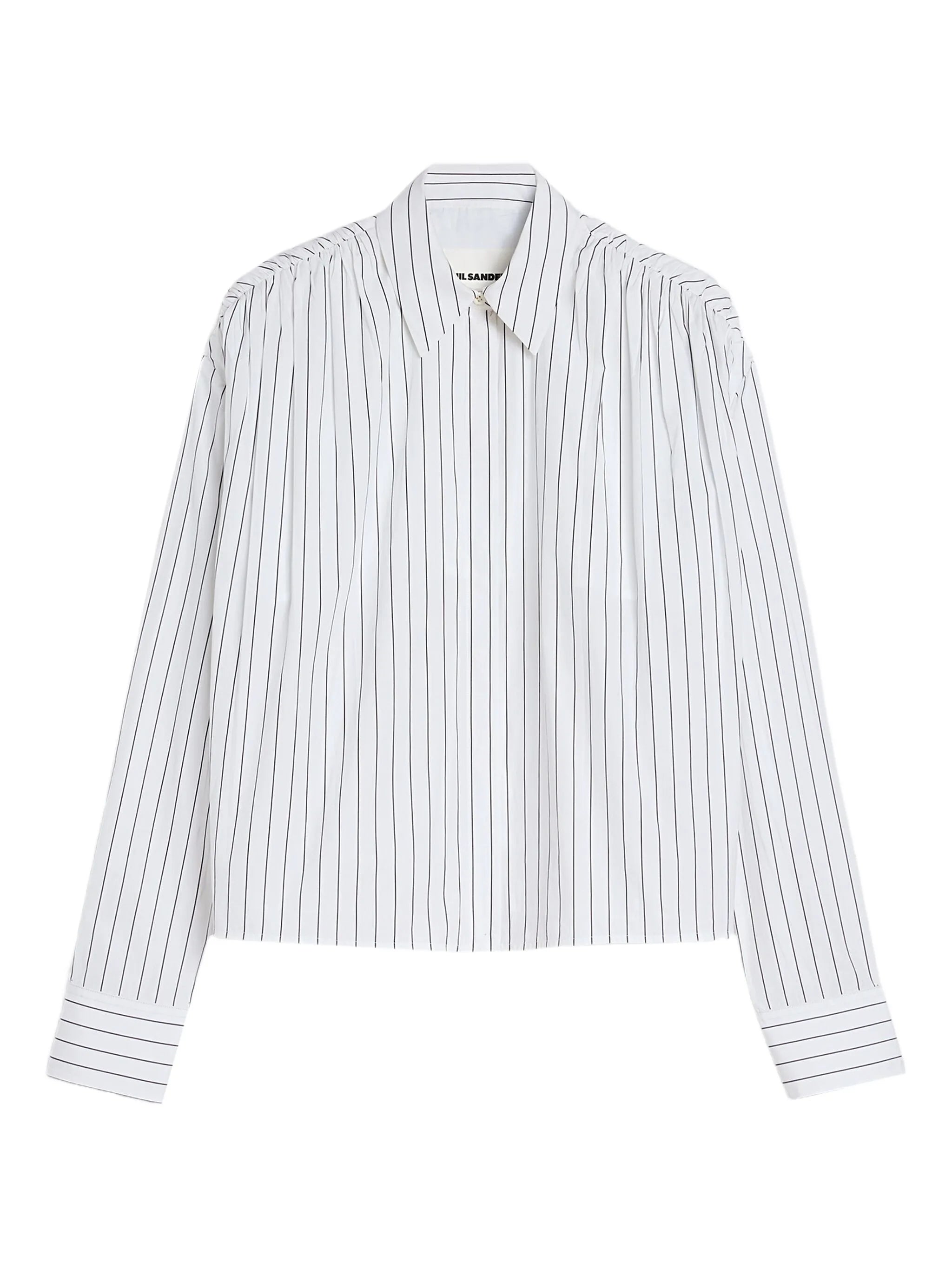 striped-pattern cotton shirt