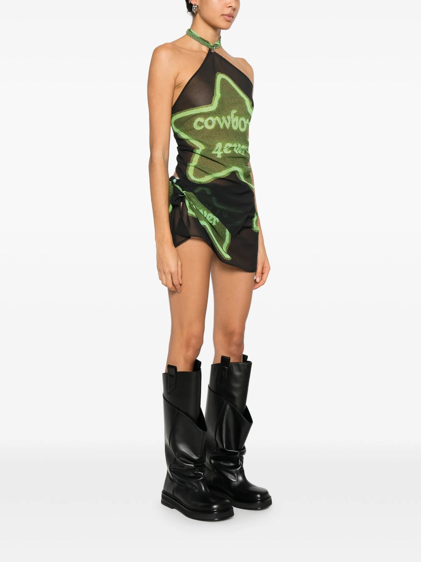 4ever star-graphic skirt set