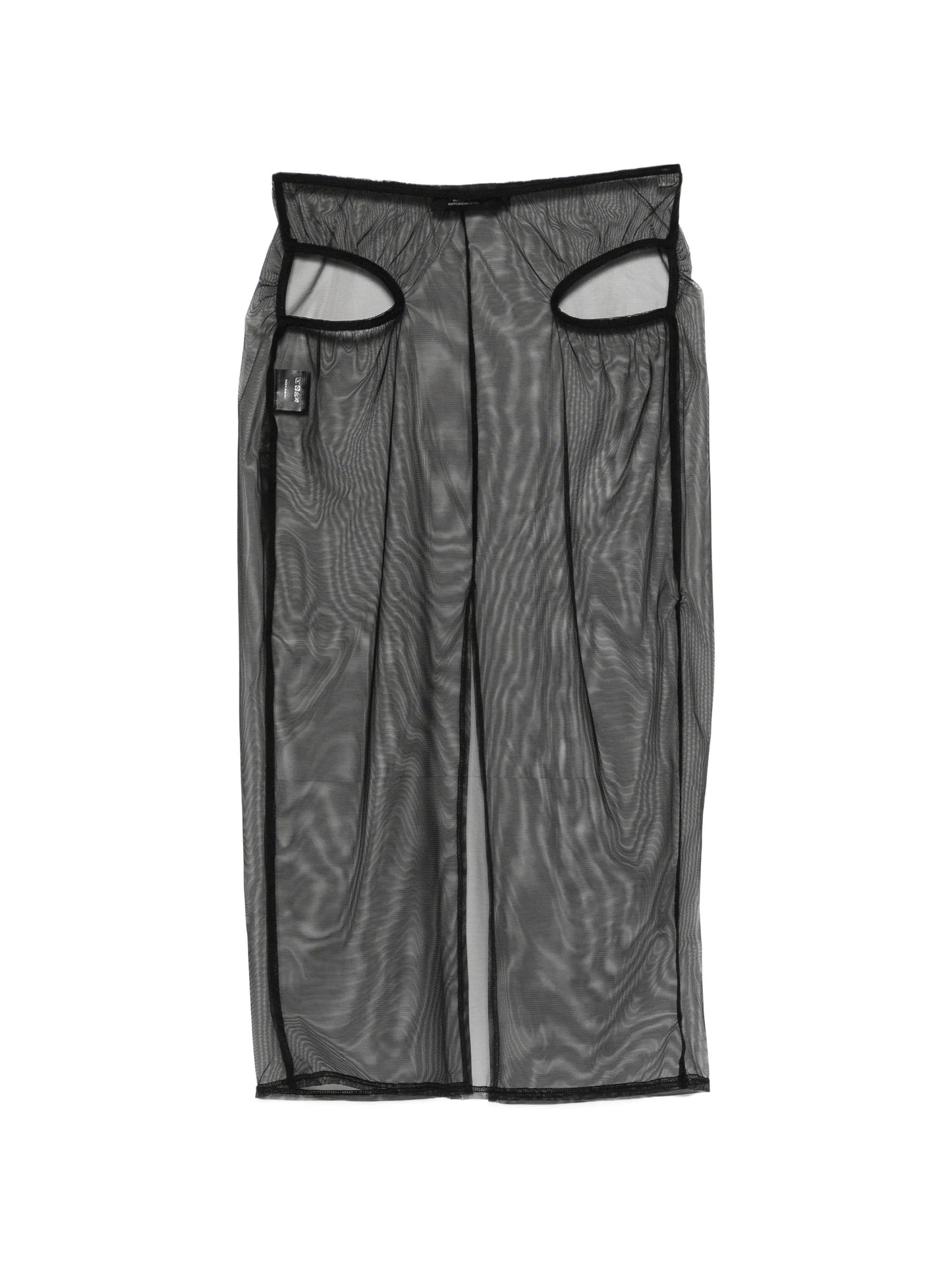 cut-out midi skirt