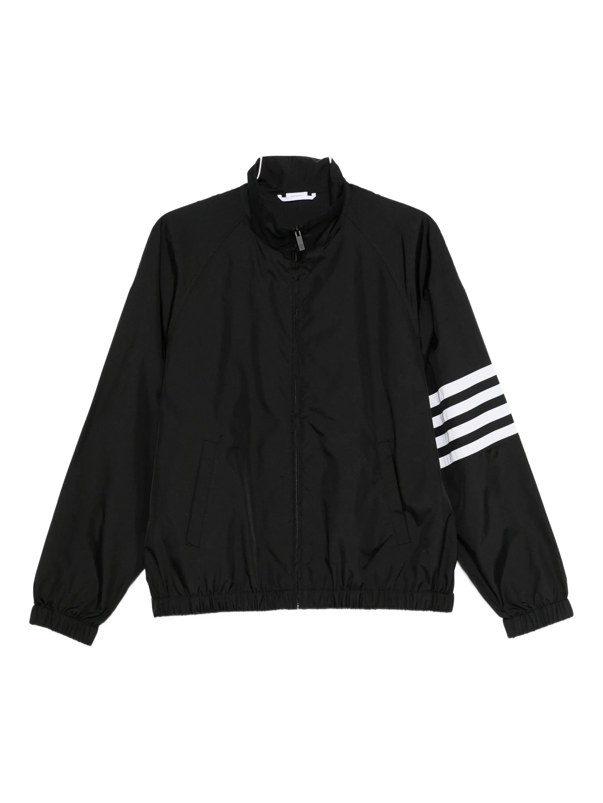 shiny ripstop raglan 4-Bar track jacket