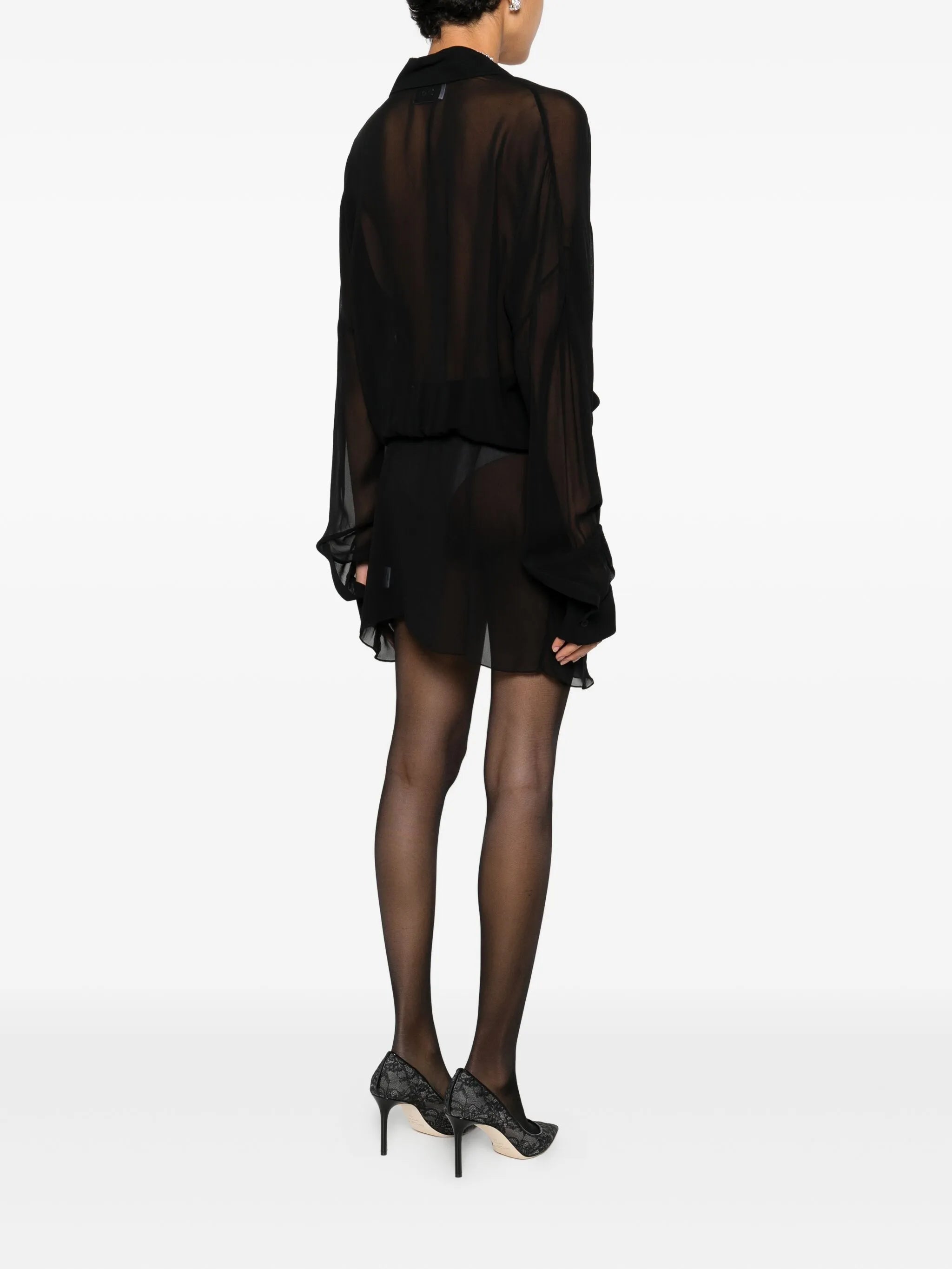 georgette mini dress