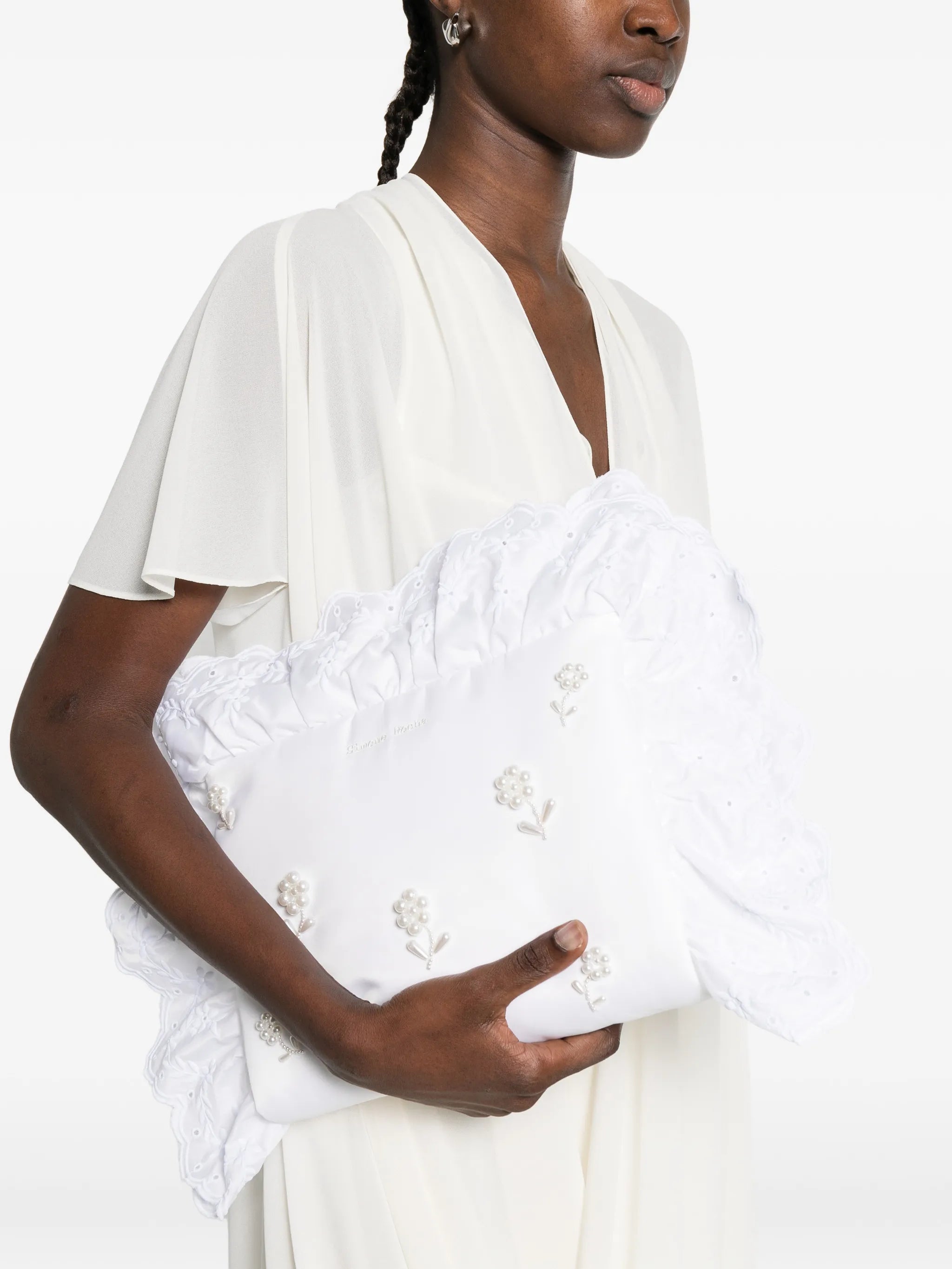 embellished clutch bag