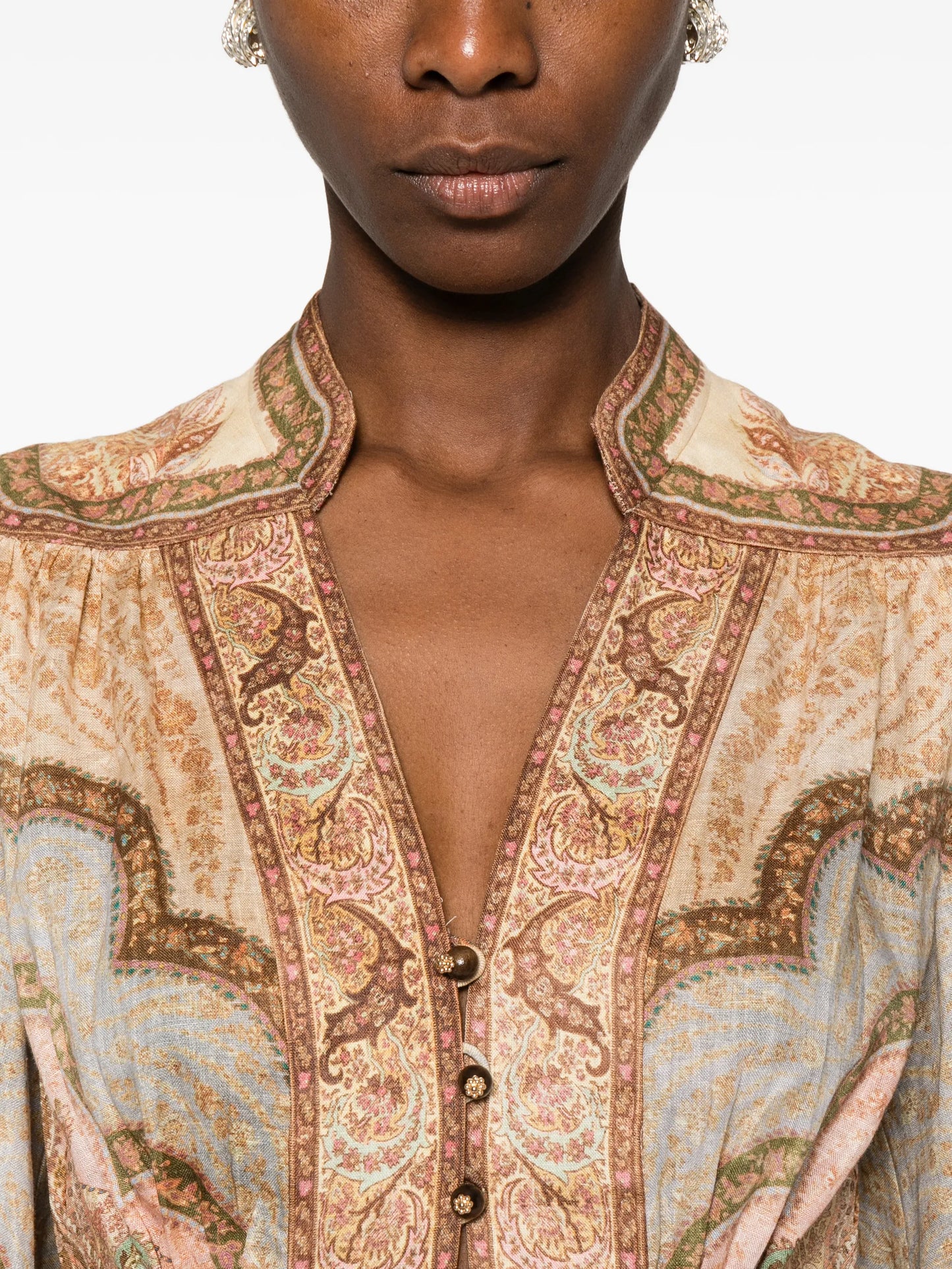 Wanderlust plunge midi dress