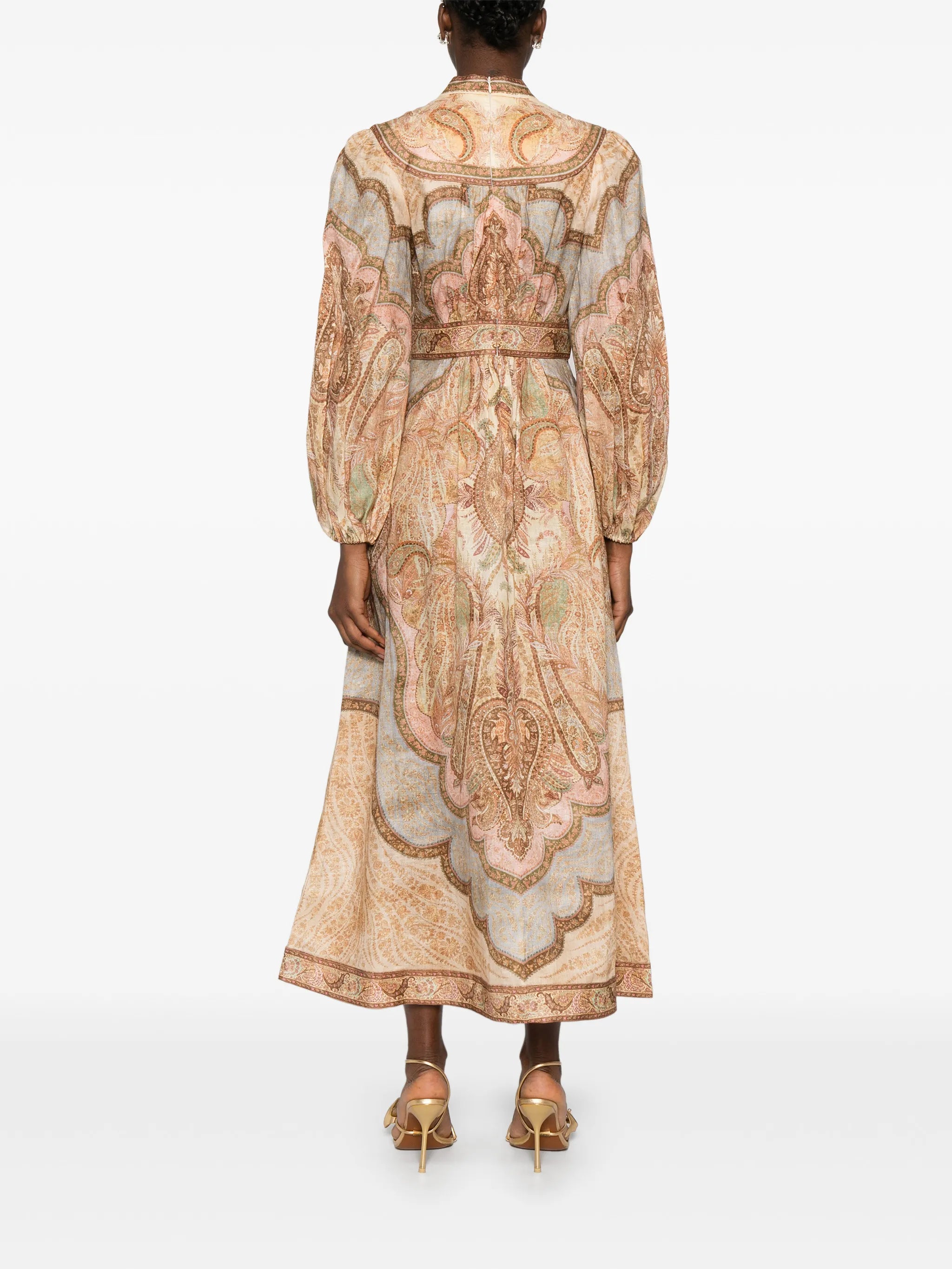 Wanderlust plunge midi dress