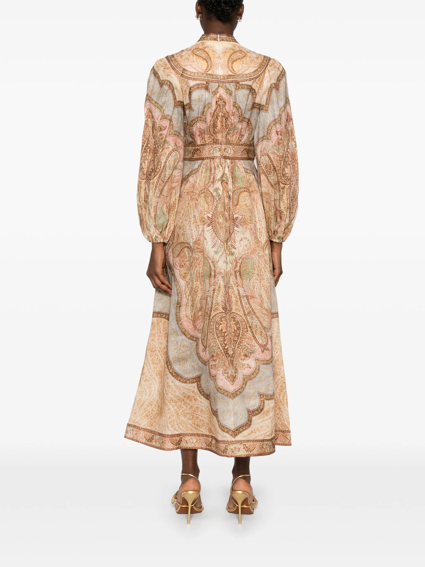 Wanderlust plunge midi dress