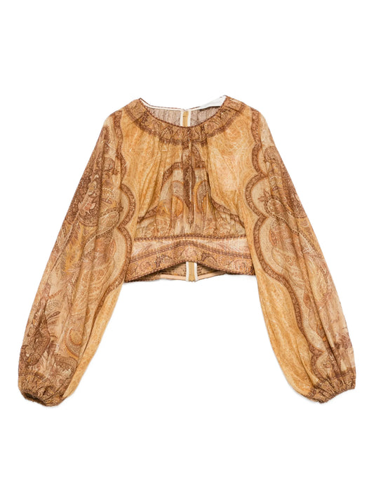 Wanderlust printed blouse