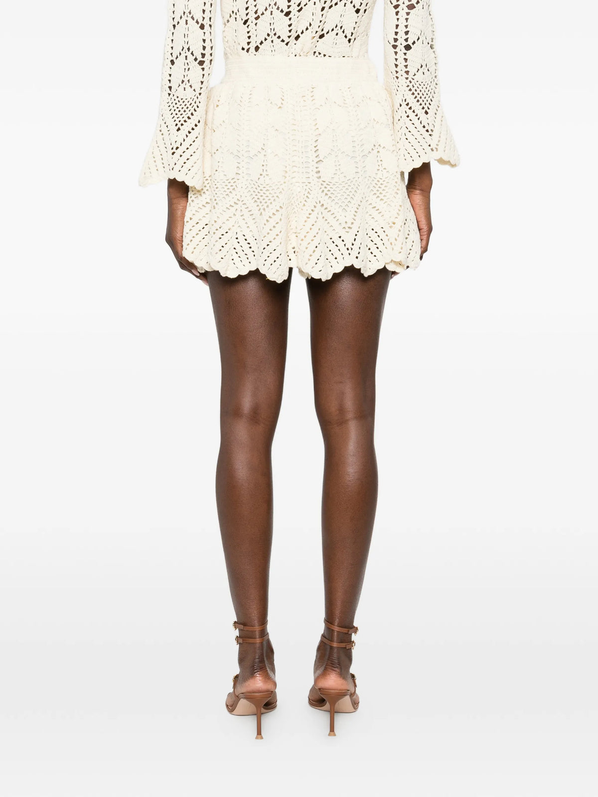 Awaken lace crochet shorts