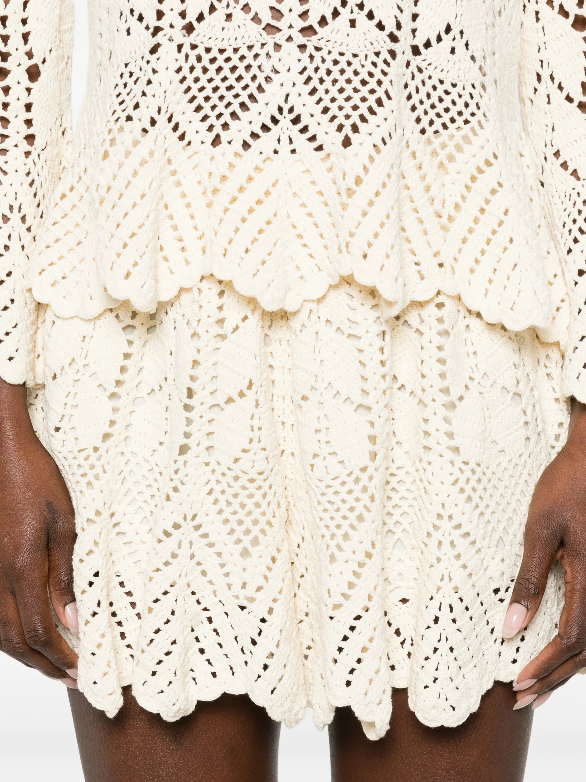 Awaken lace crochet shorts