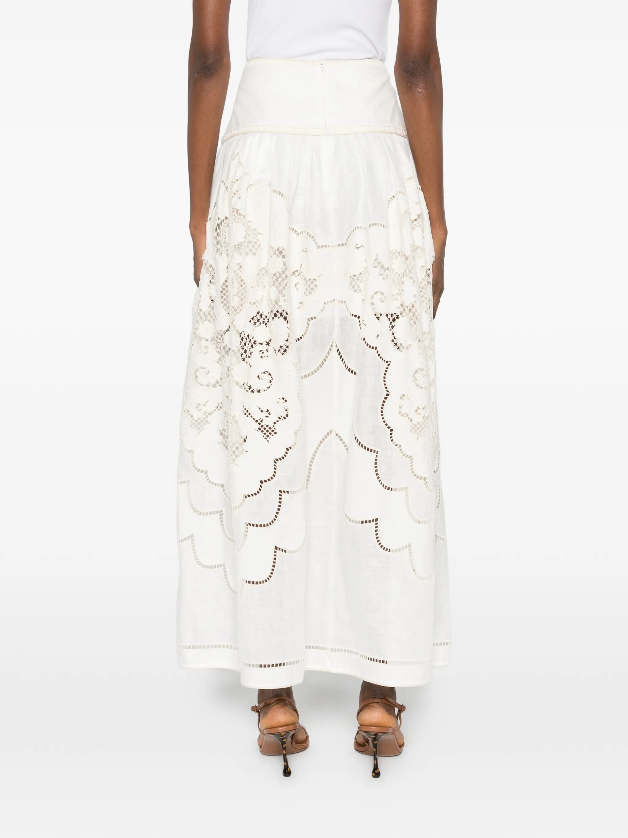 Daylight embroidered maxi skirt