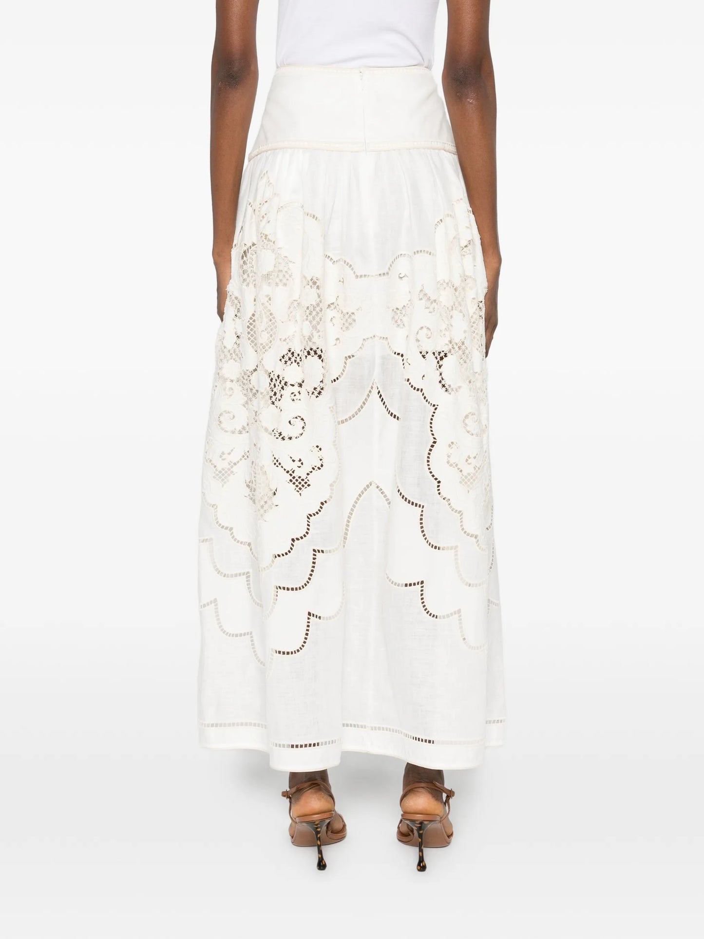 Daylight embroidered maxi skirt