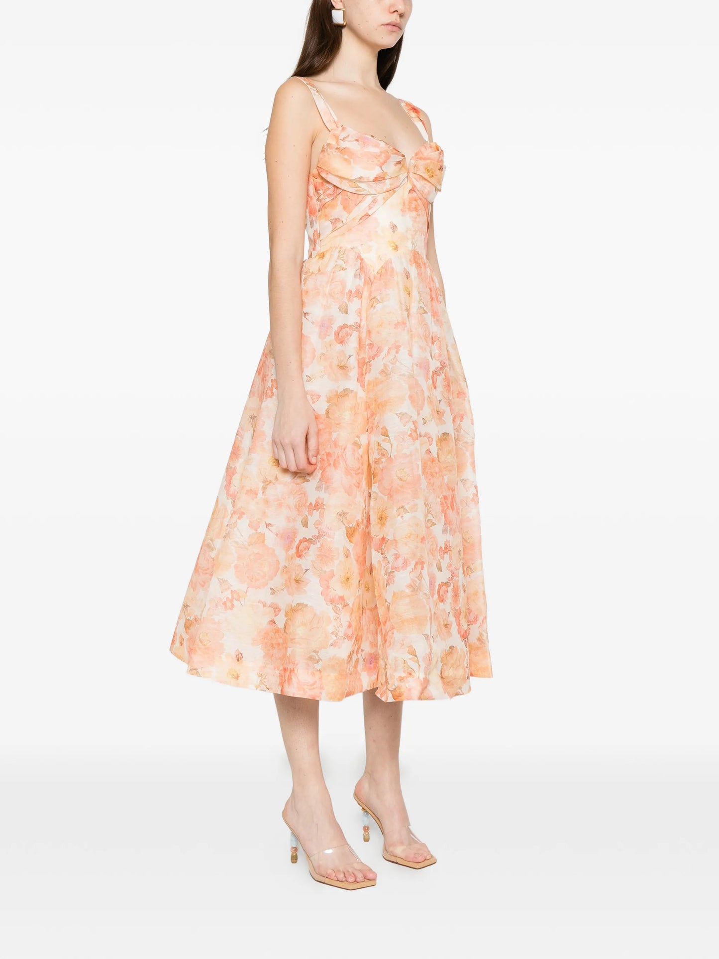 Rebellion floral midi dress