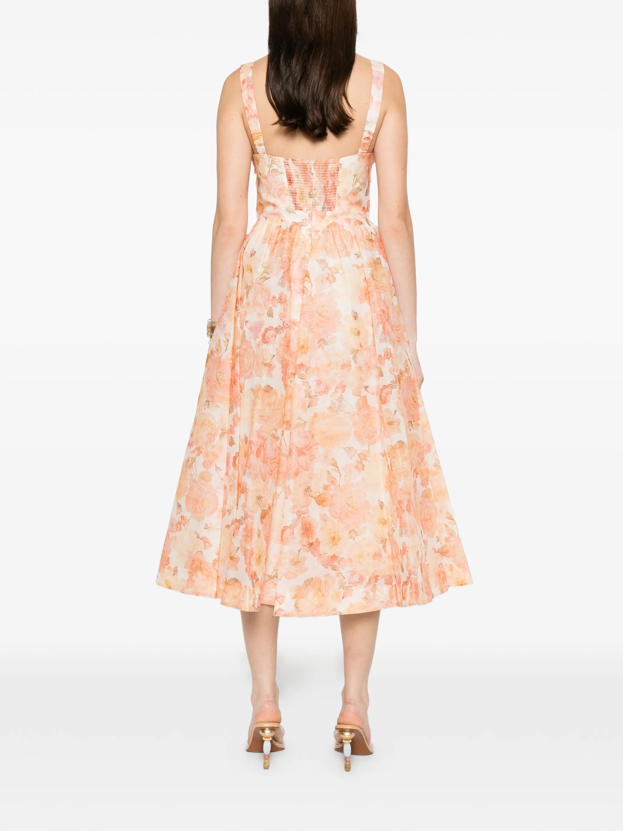 Rebellion floral midi dress