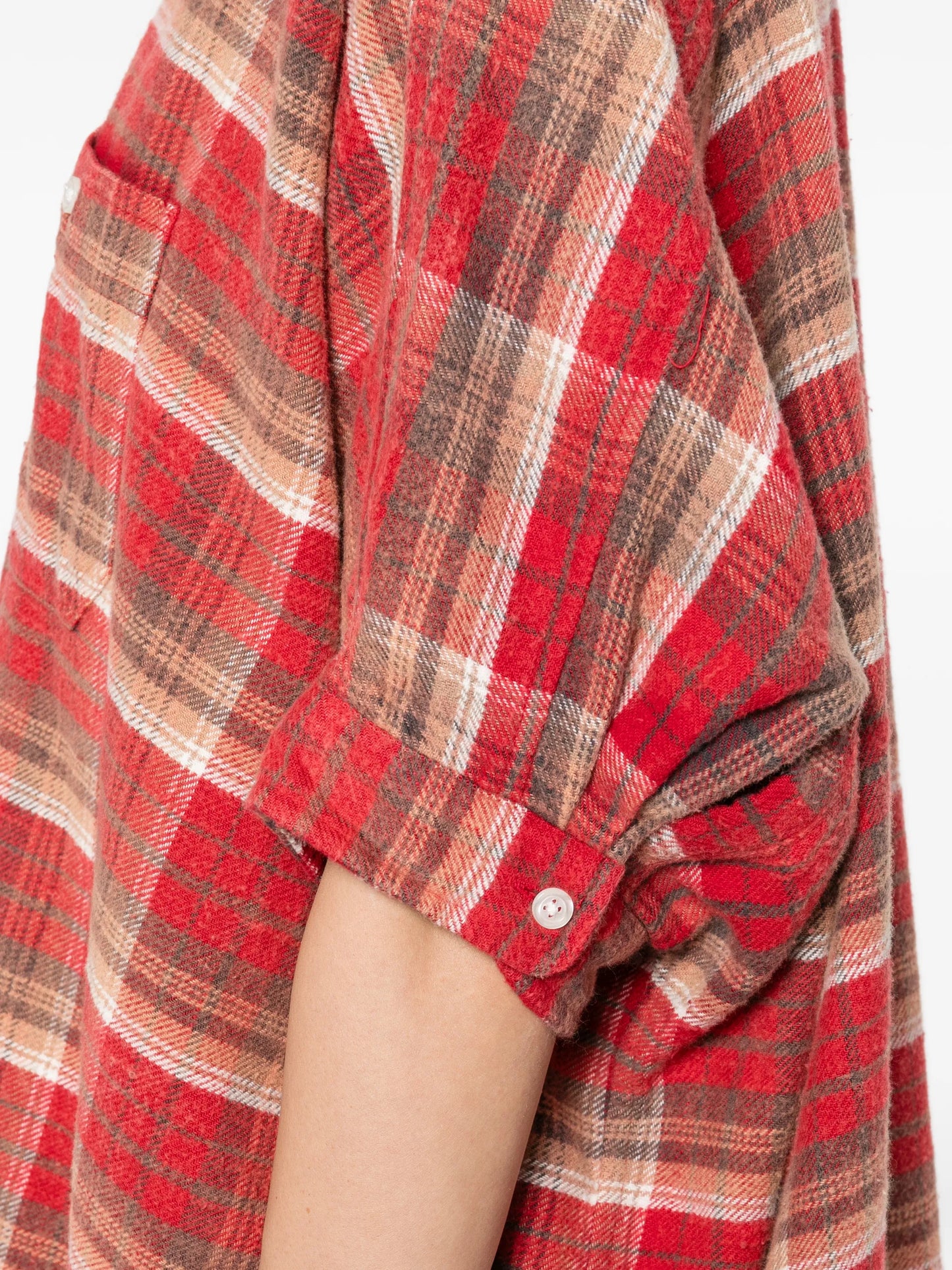 plaid mini shirt dress