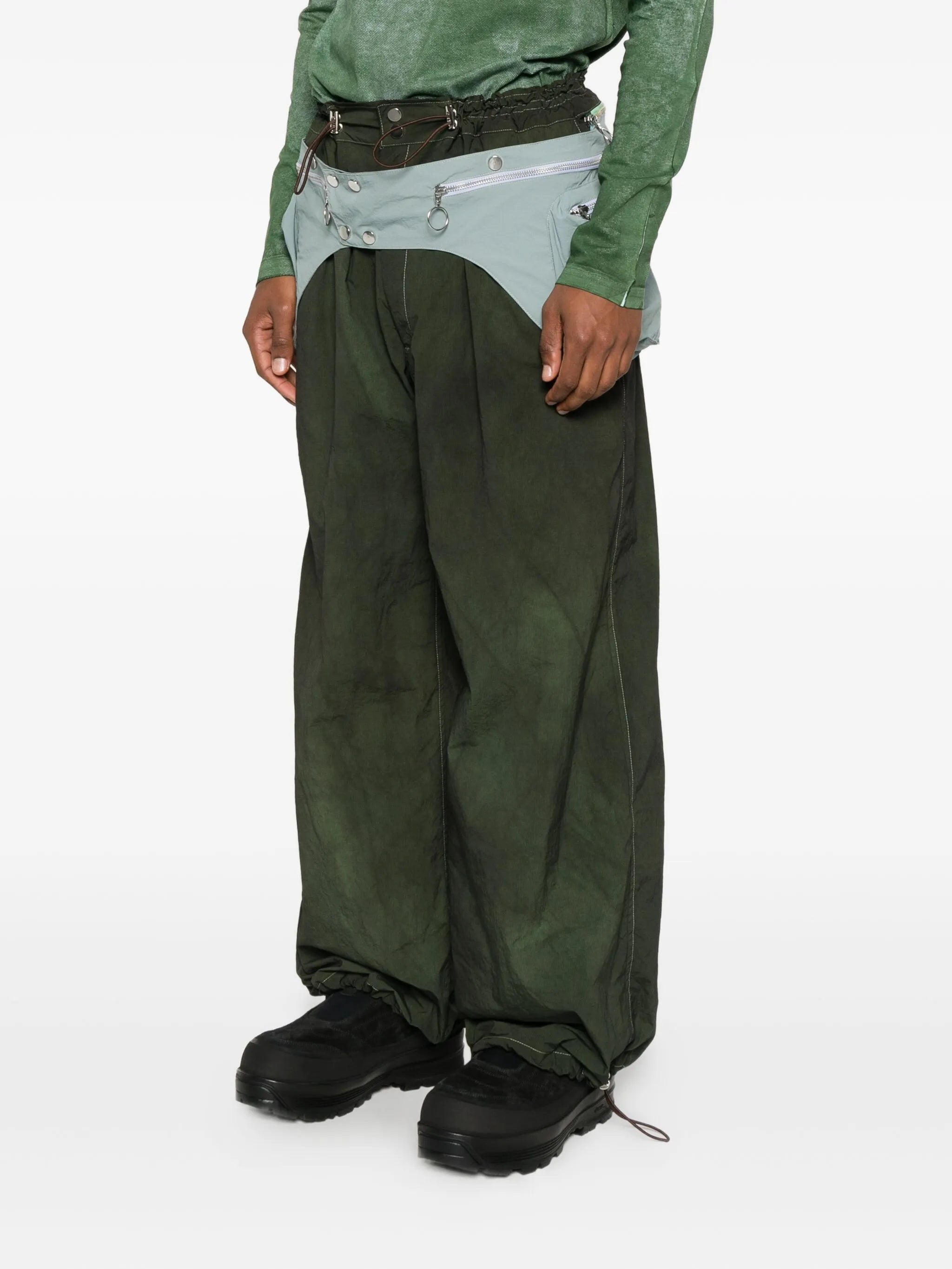 detachable-wrap trousers