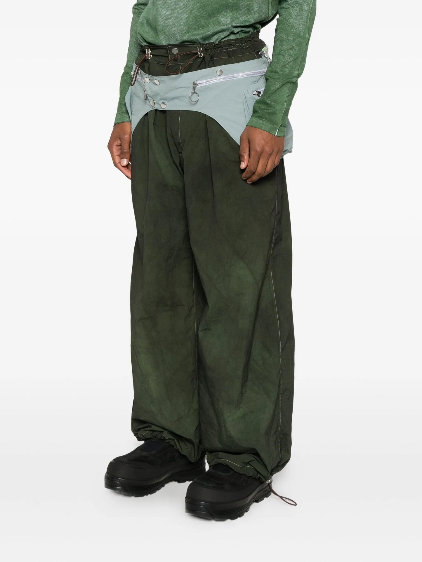 detachable-wrap trousers