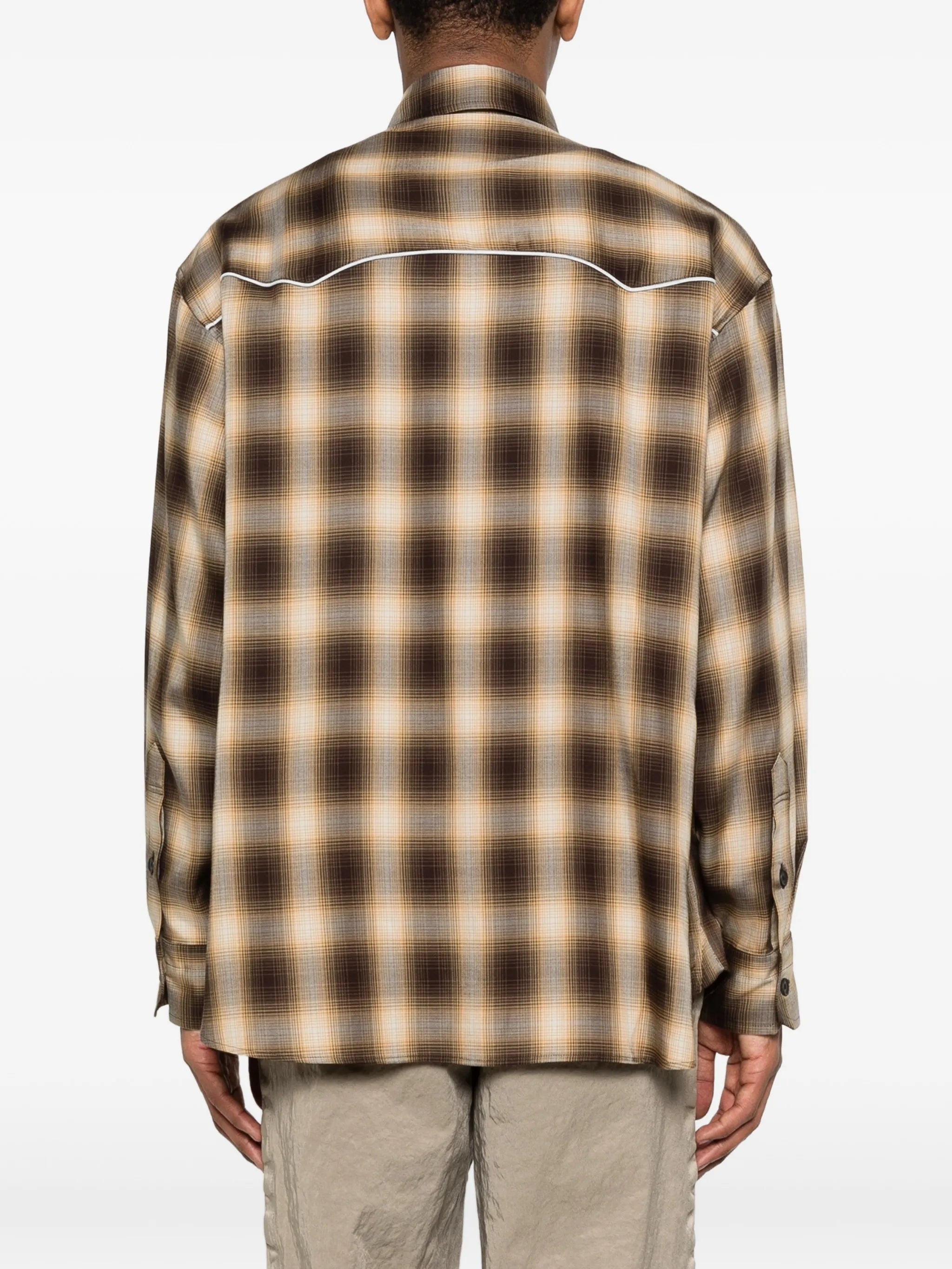 plaid-pattern shirt