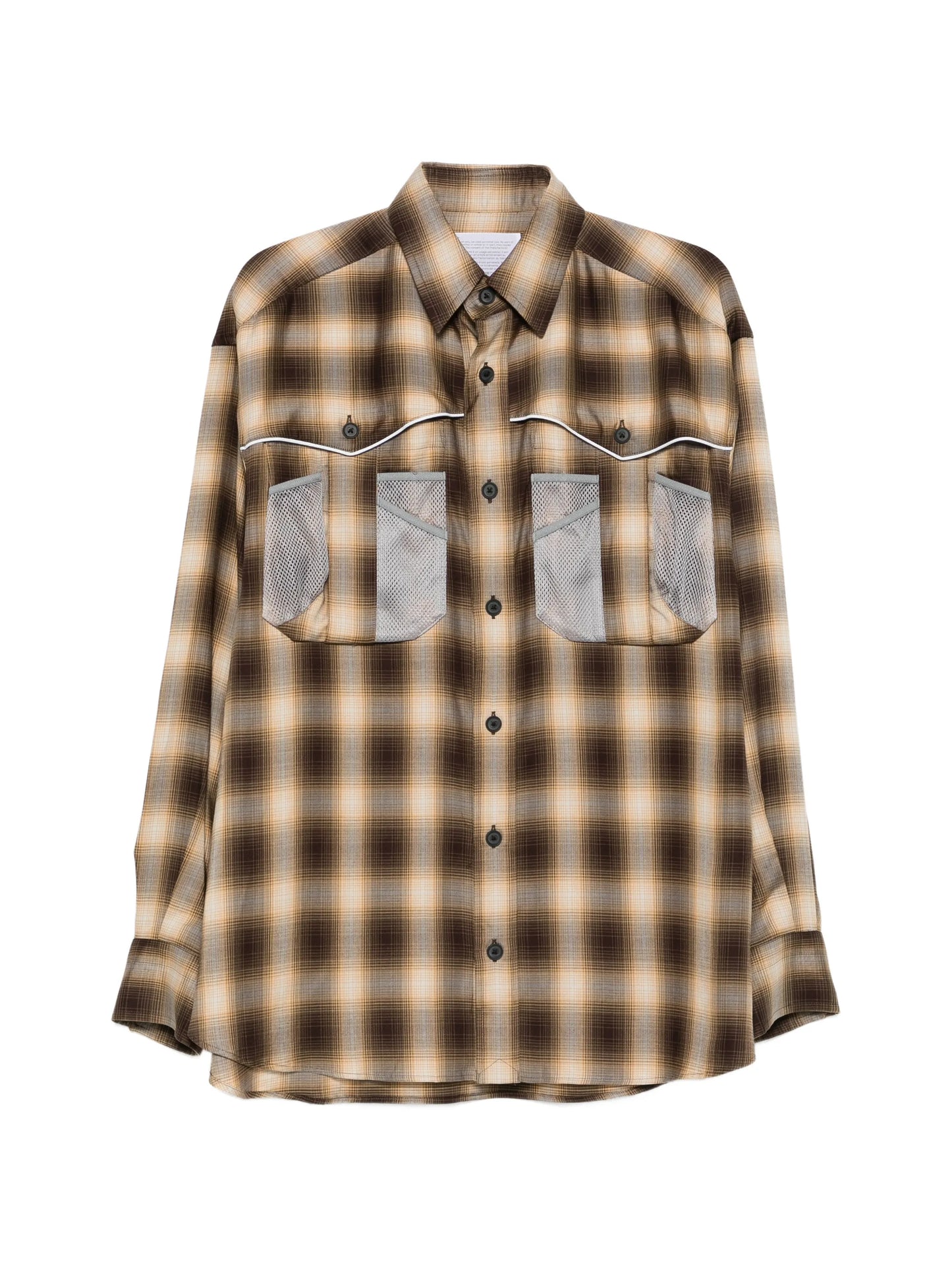 plaid-pattern shirt