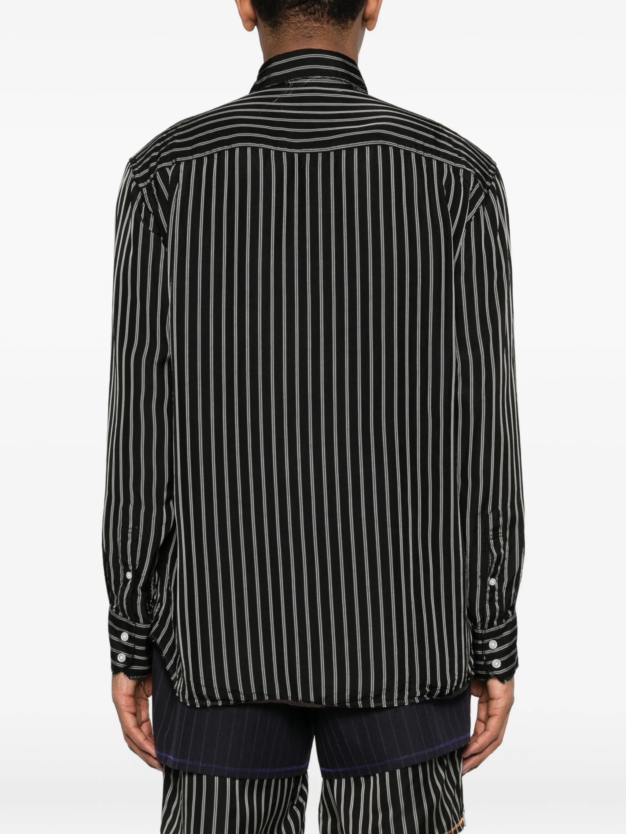striped long-sleeve shirt