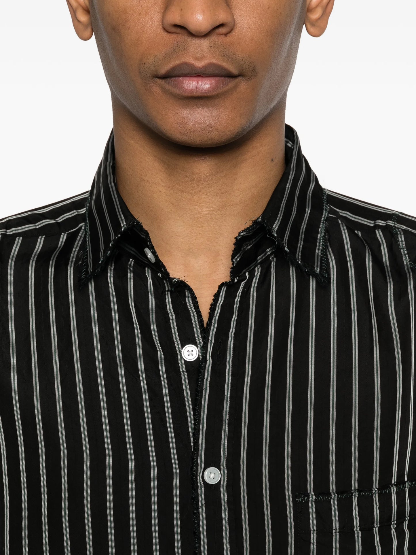 striped buttoned shirt
