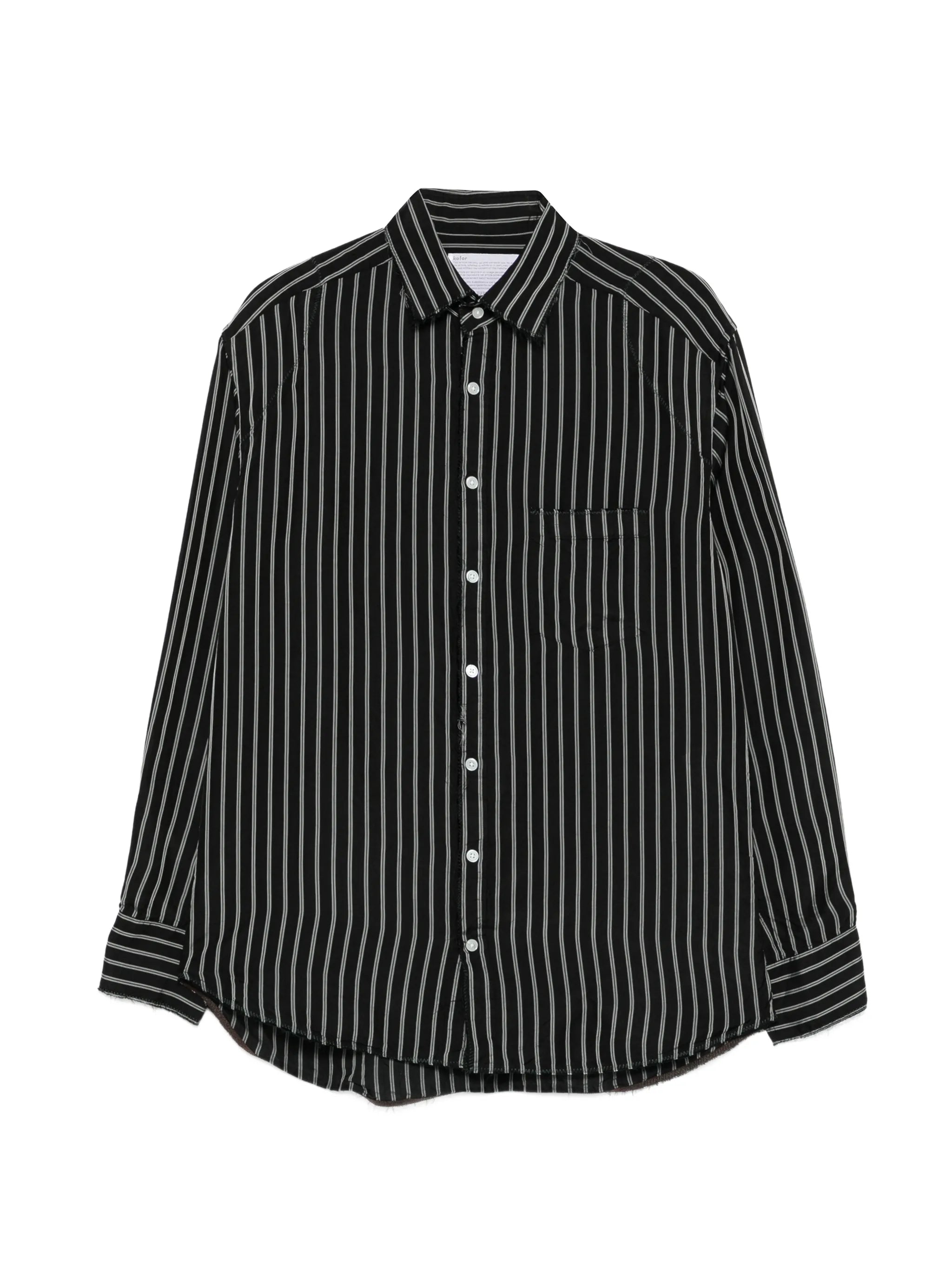 striped buttoned shirt
