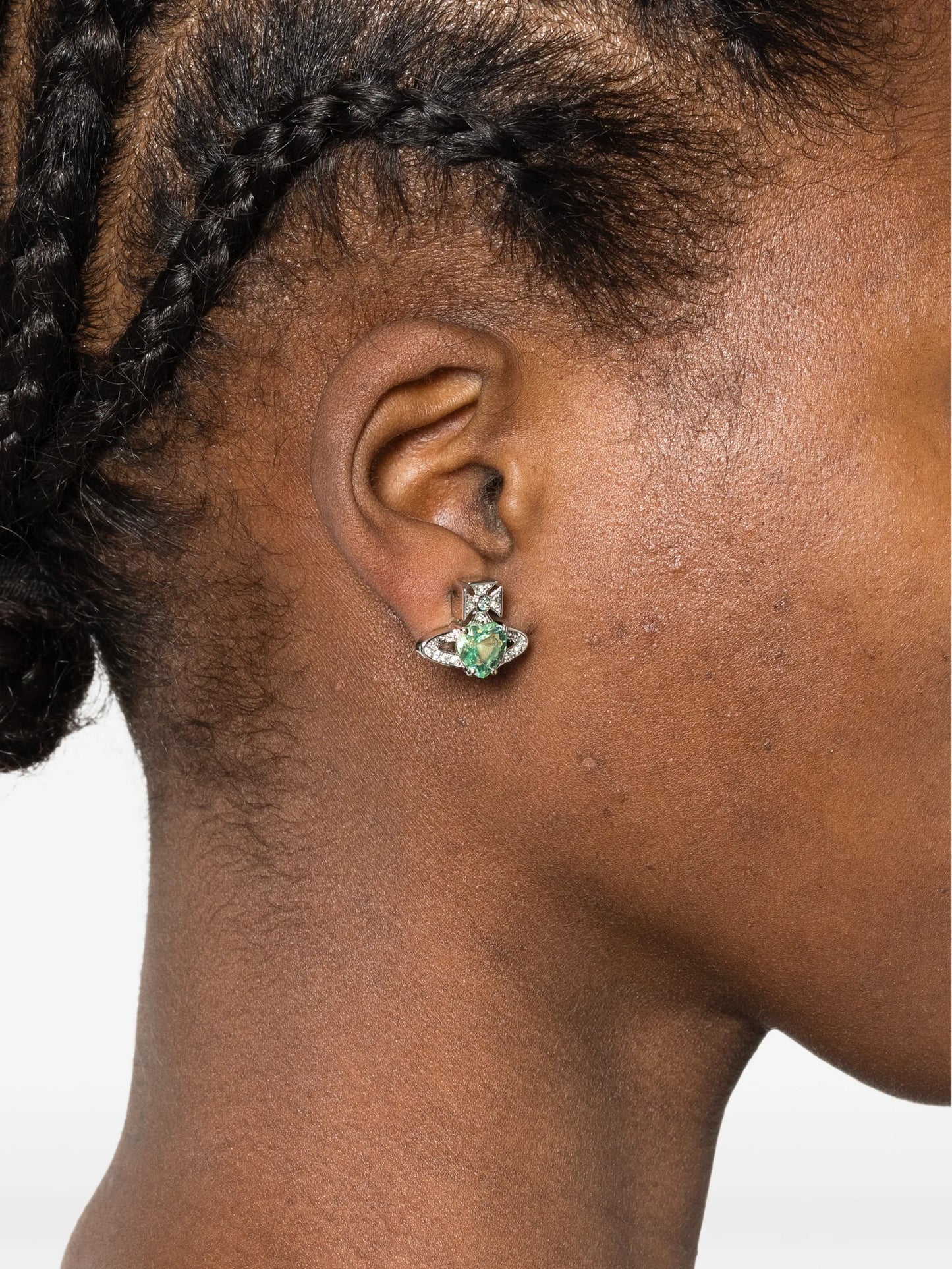 Ariella heart orb earrings