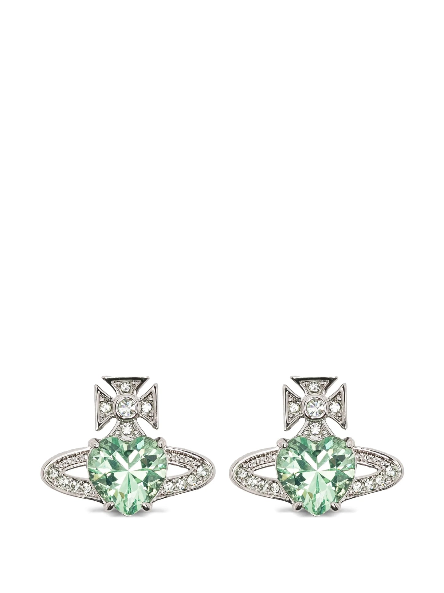 Ariella heart orb earrings