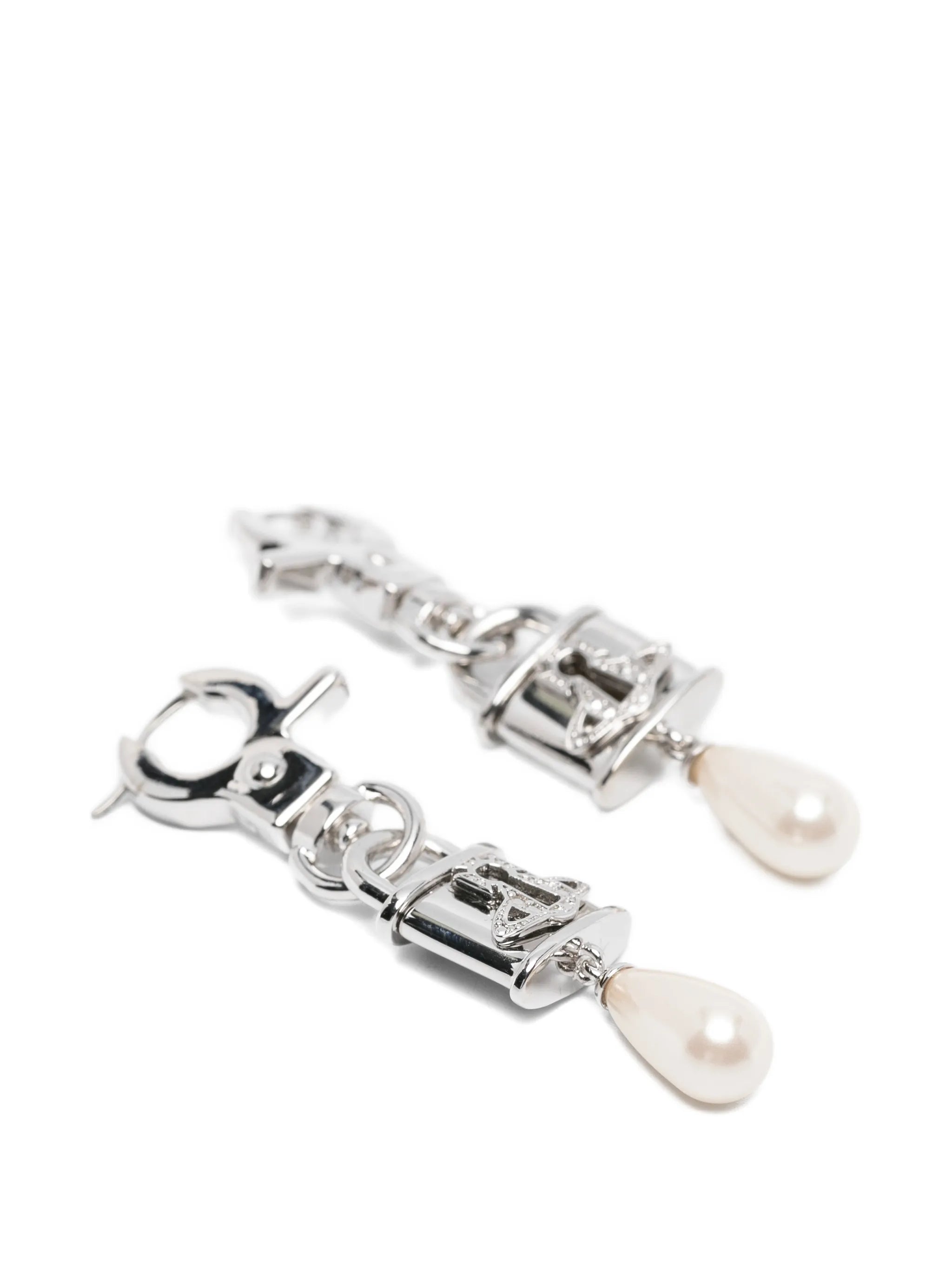 small Celestia Orb padlock earrings