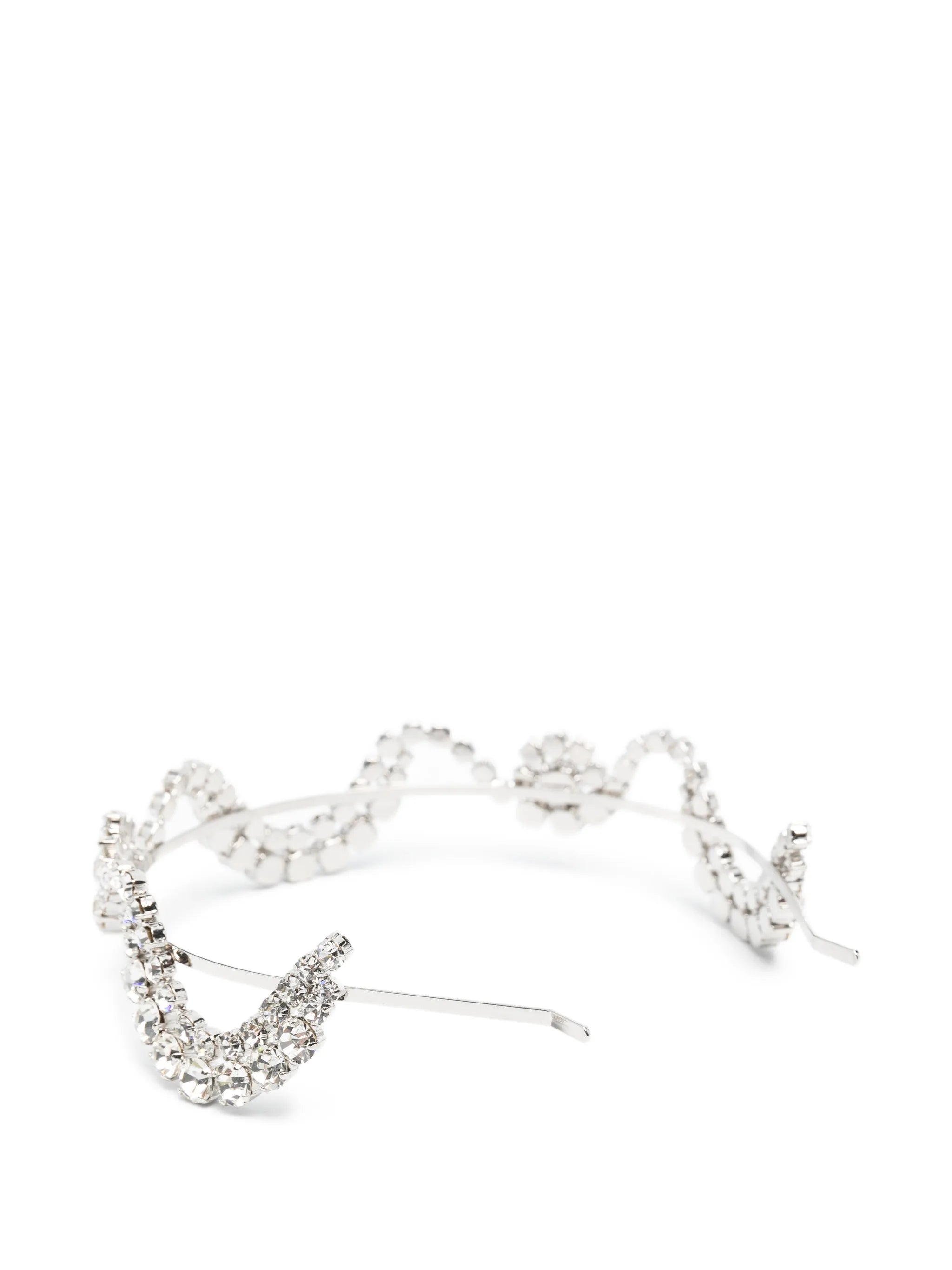 sepal-motif crystal-embellished hairband