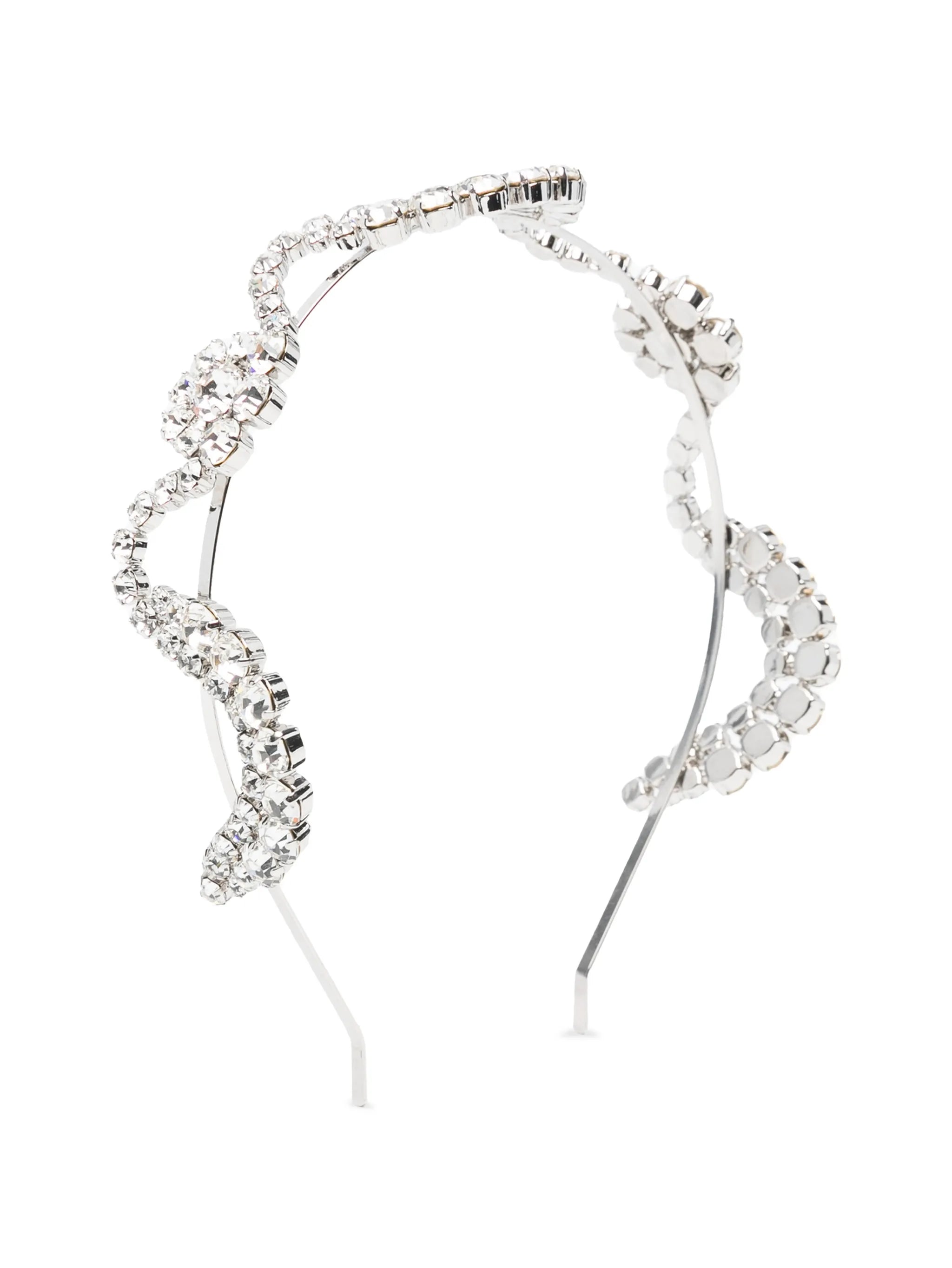 sepal-motif crystal-embellished hairband