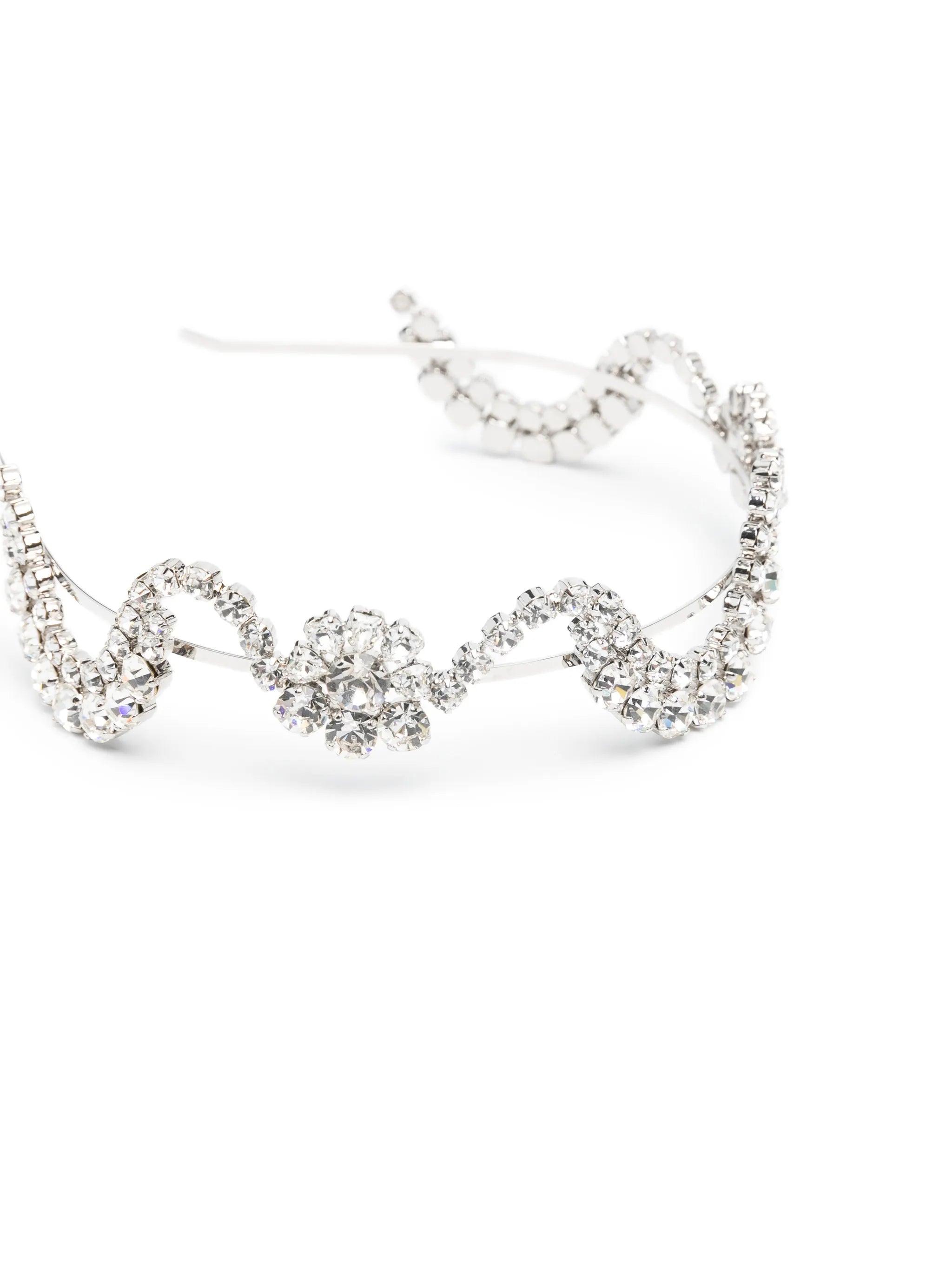 sepal-motif crystal-embellished hairband