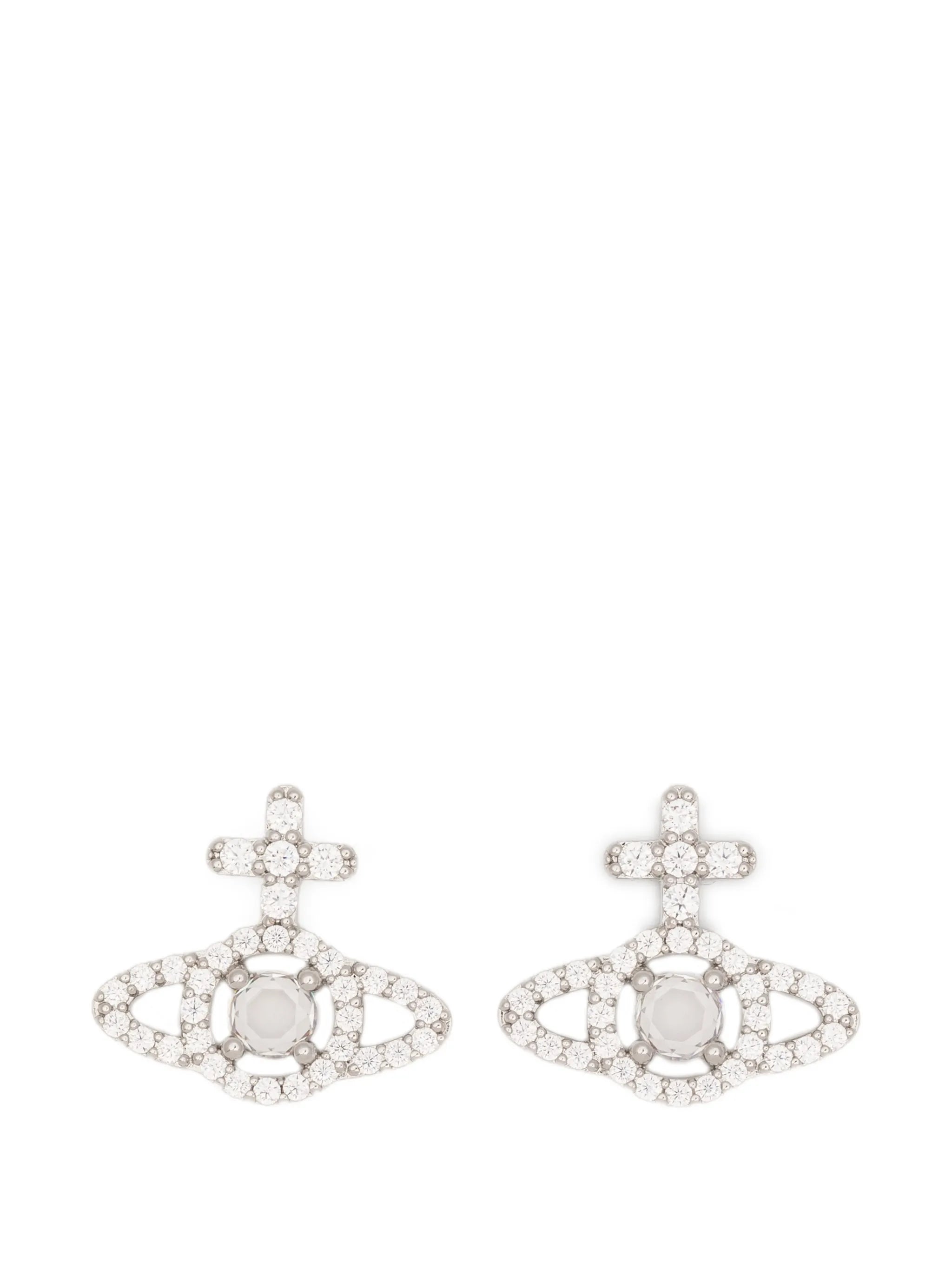 Olympia crystal orb earrings