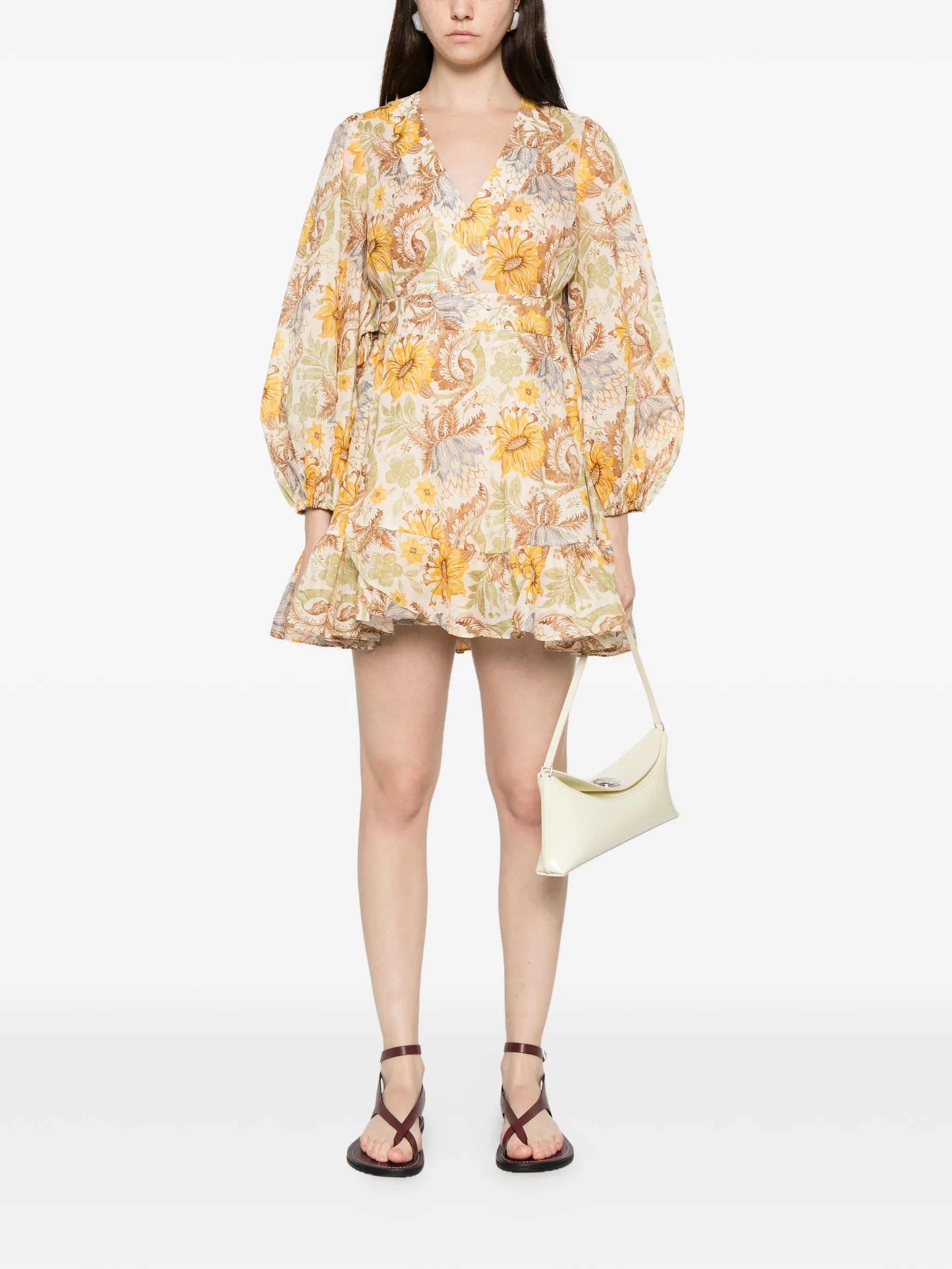 Daylight frill mini dress