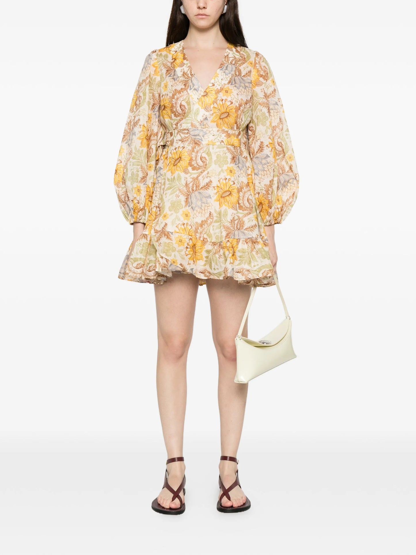 Daylight frill mini dress