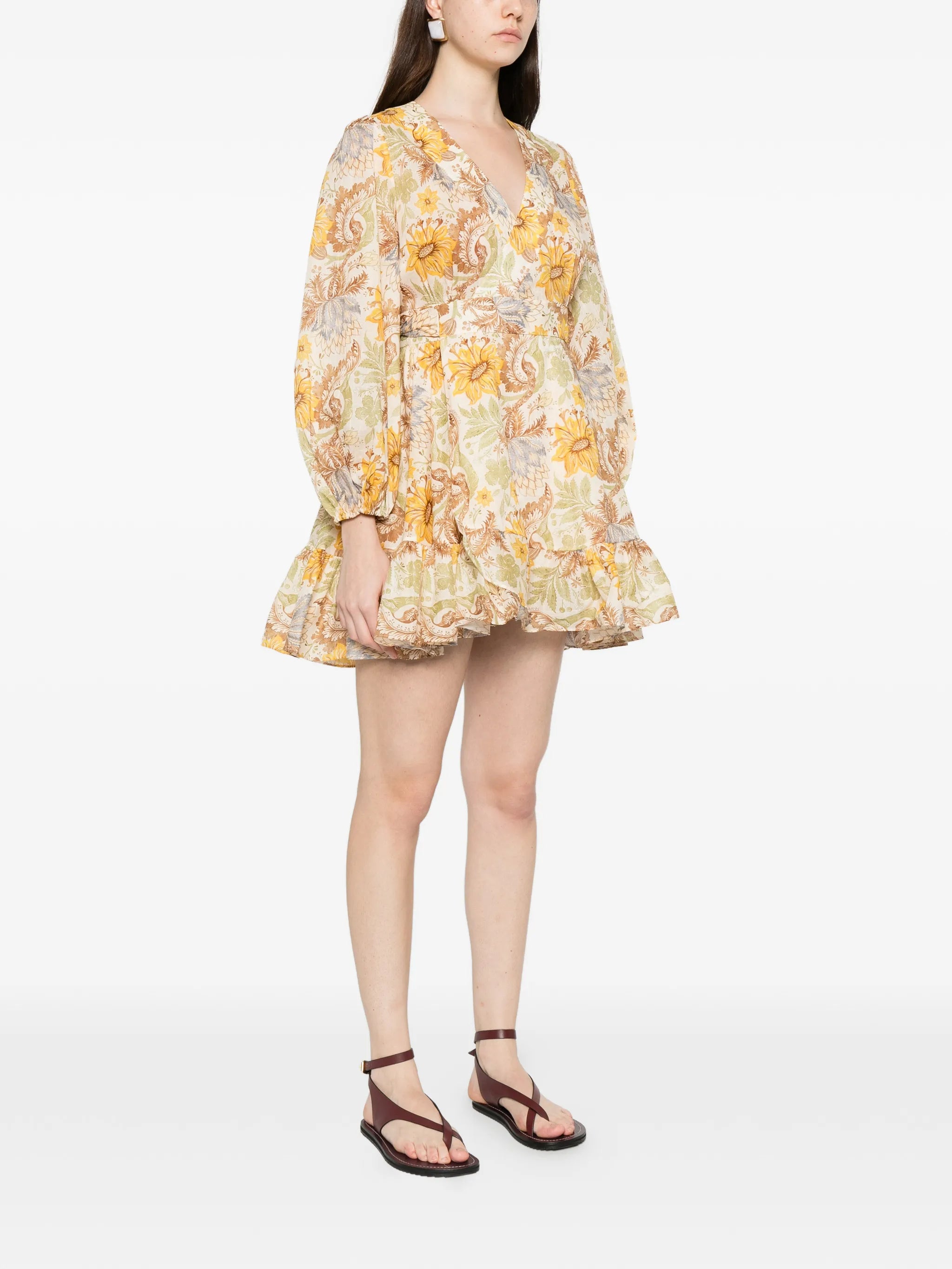 Daylight frill mini dress