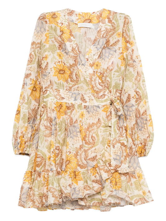 Daylight frill mini dress