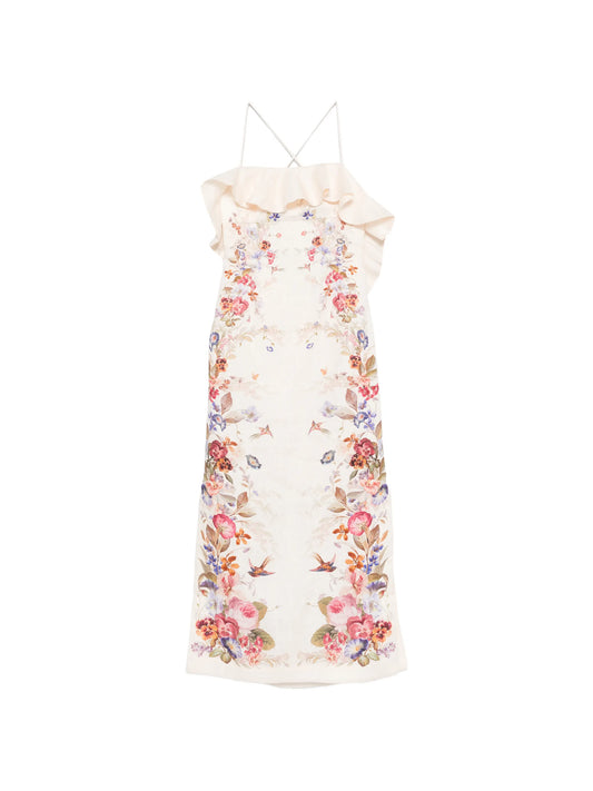 Patience Frill midi dress