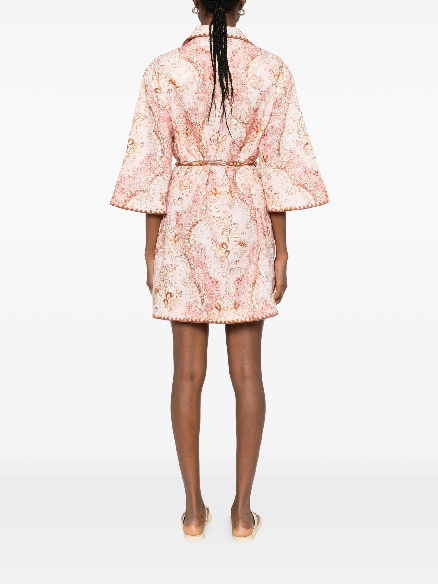 Daylight floral belted mini dress