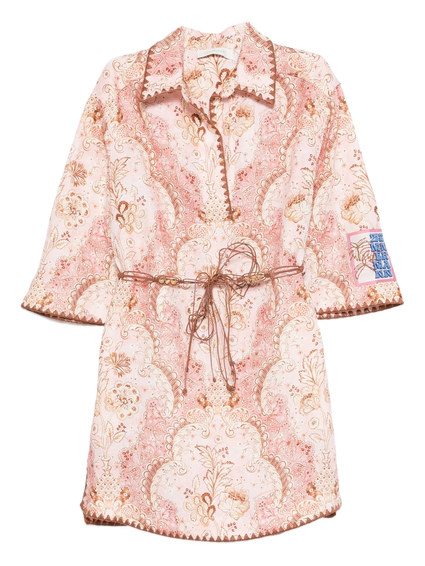 Daylight floral belted mini dress