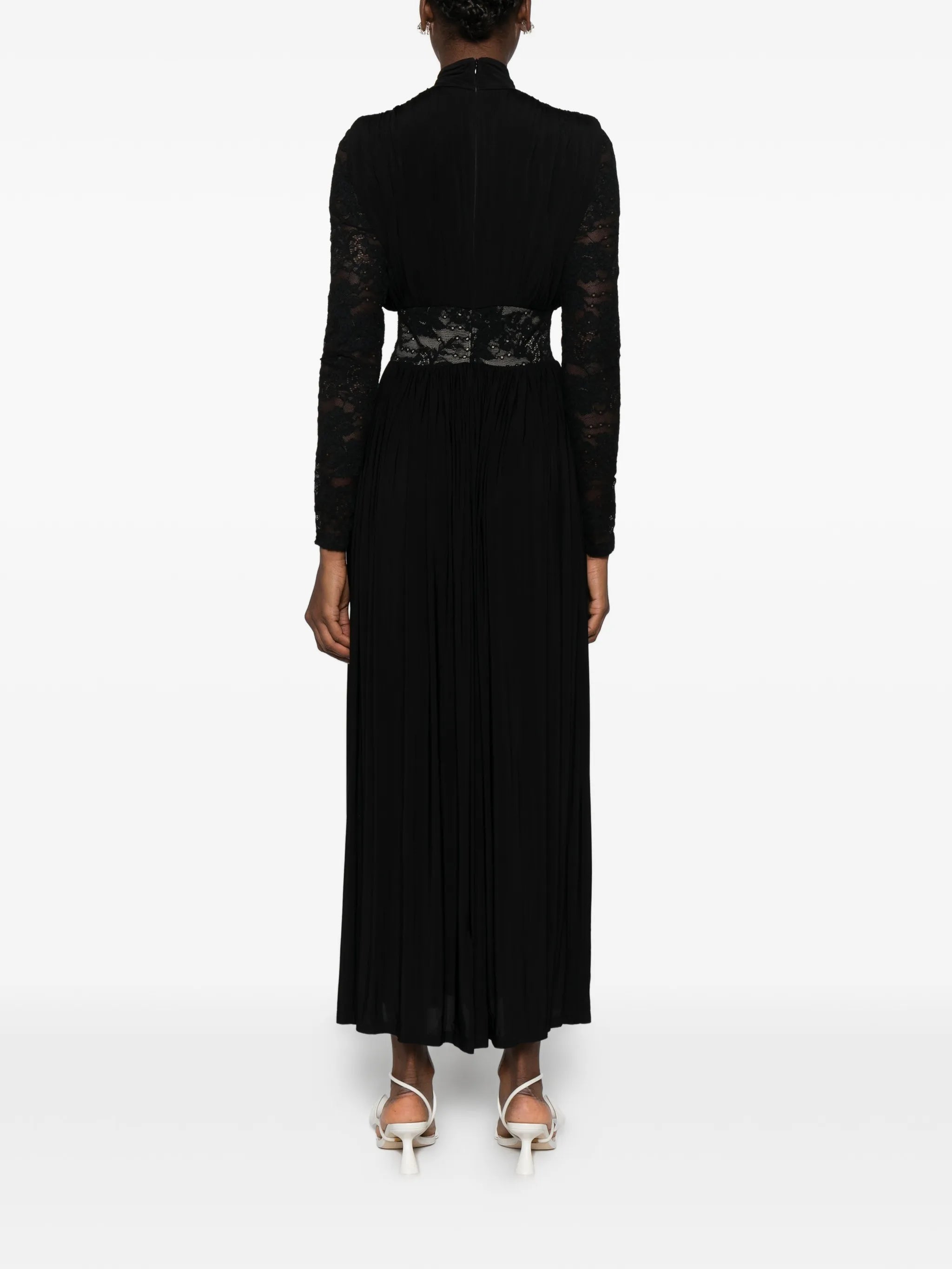 Rebellion lace-insert midi dress