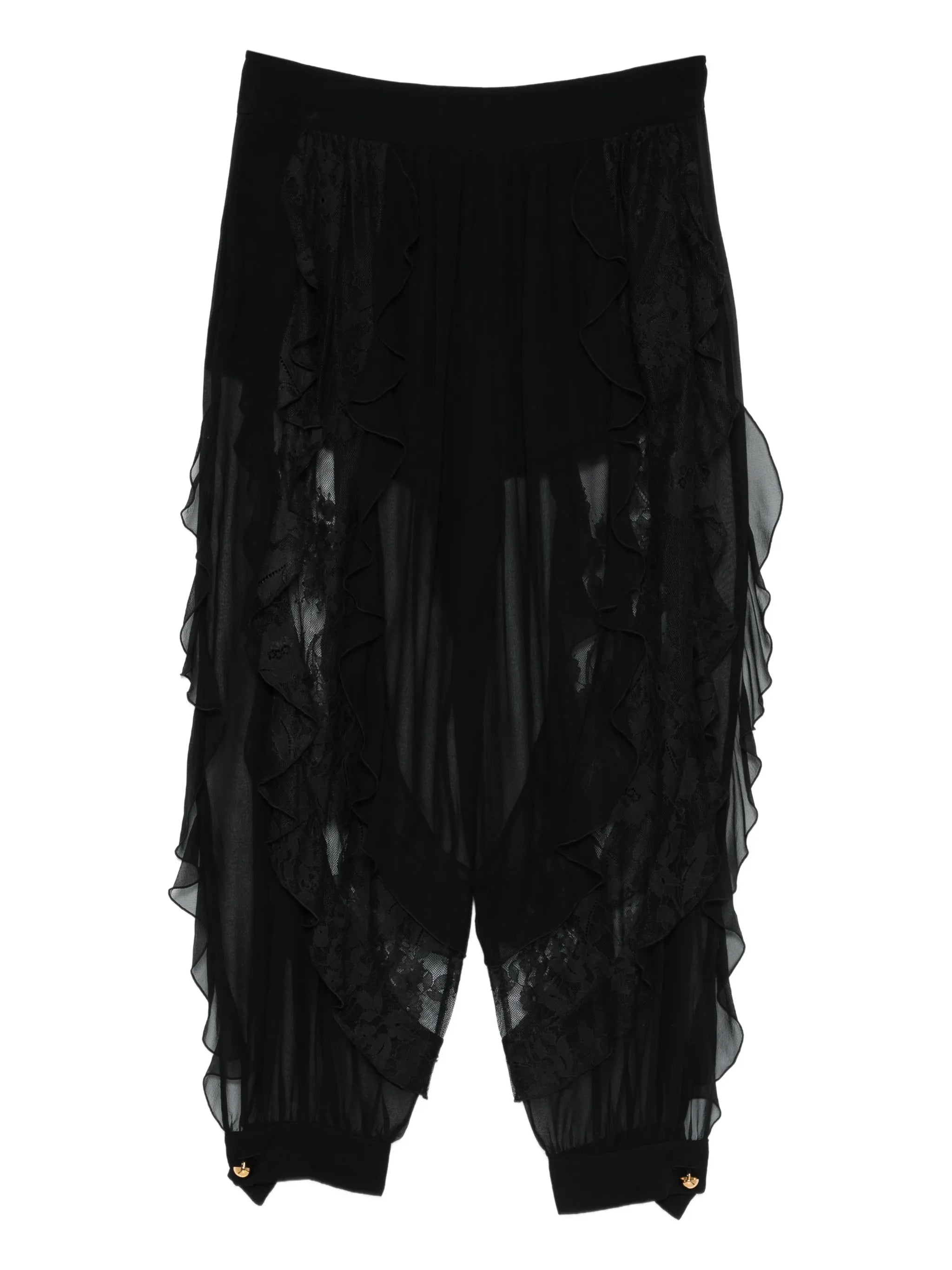 Rebellion ruffled lace trousers