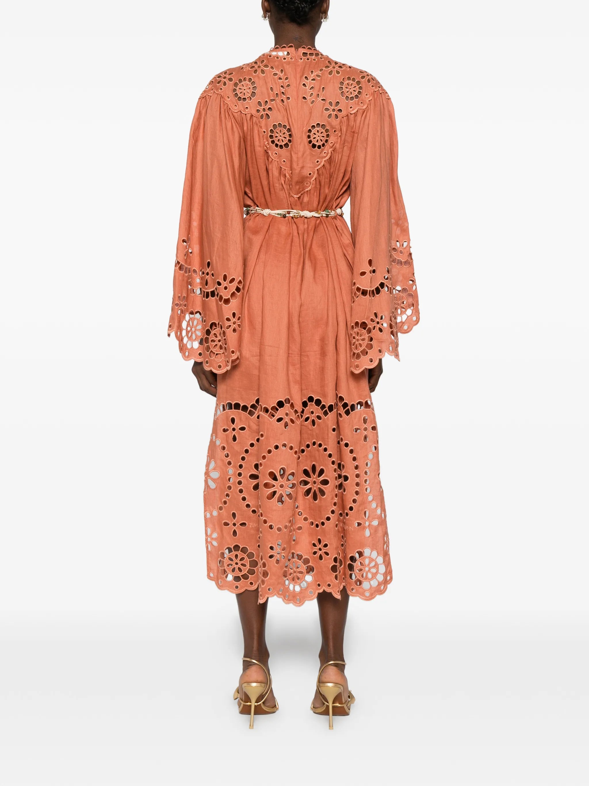 Awaken embroidered midi dress