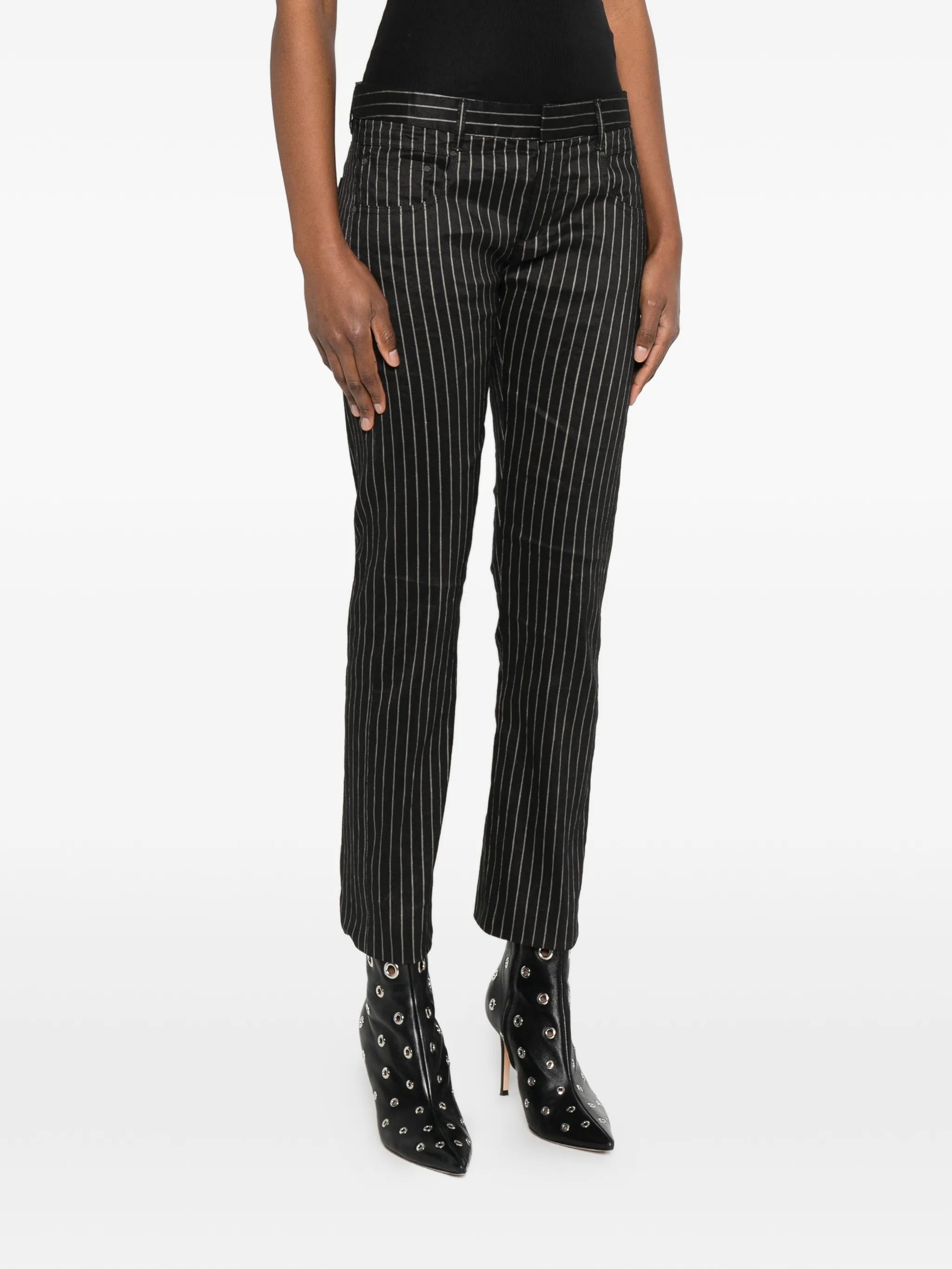 striped trousers