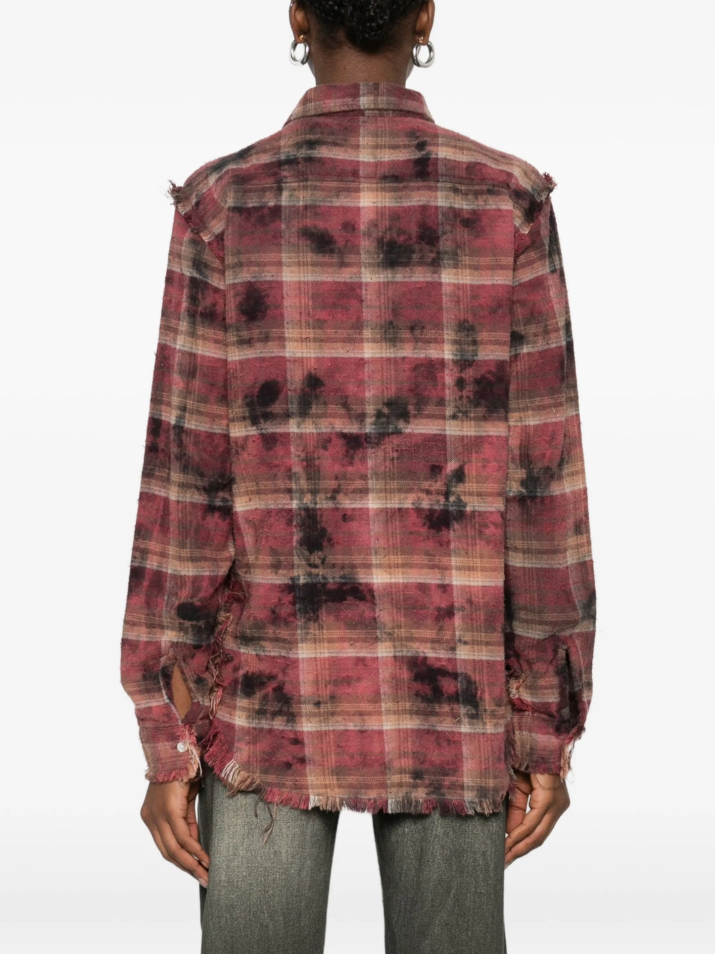 long-sleeve plaid shirt