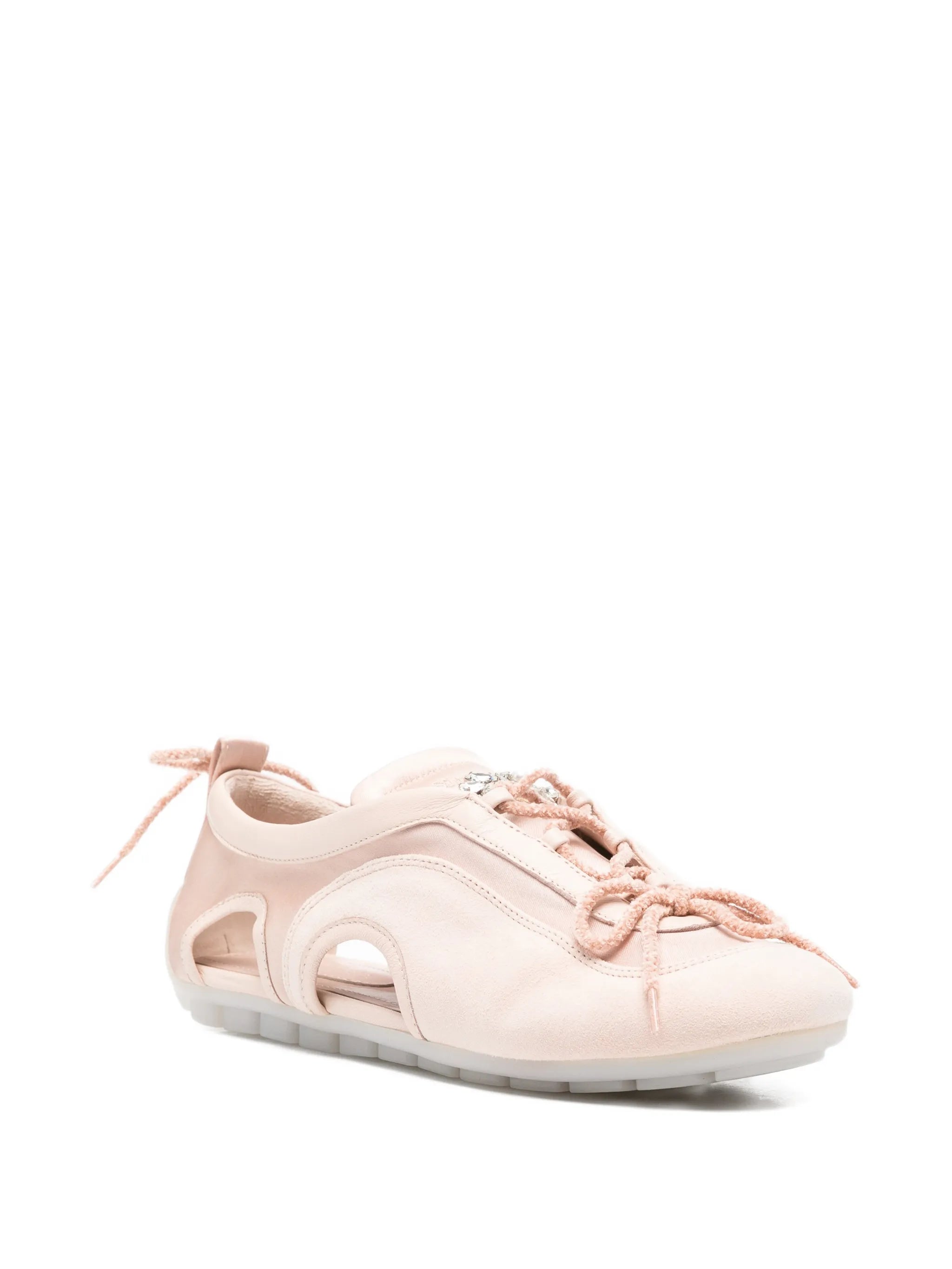 cutout ballerina grip sneakers