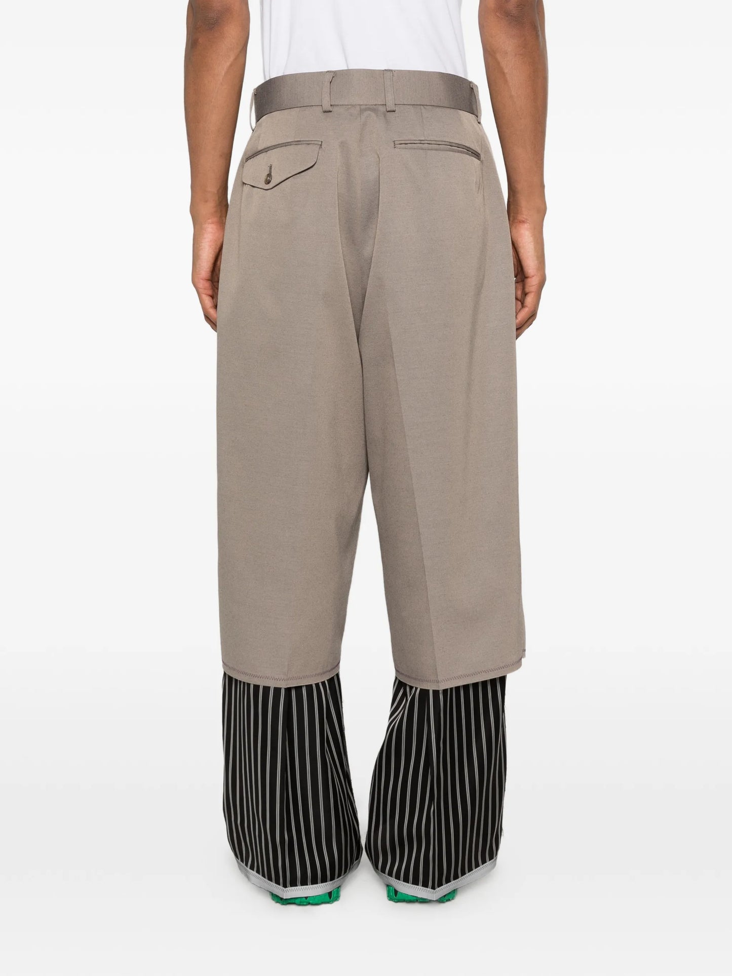 double layer tailored trousers