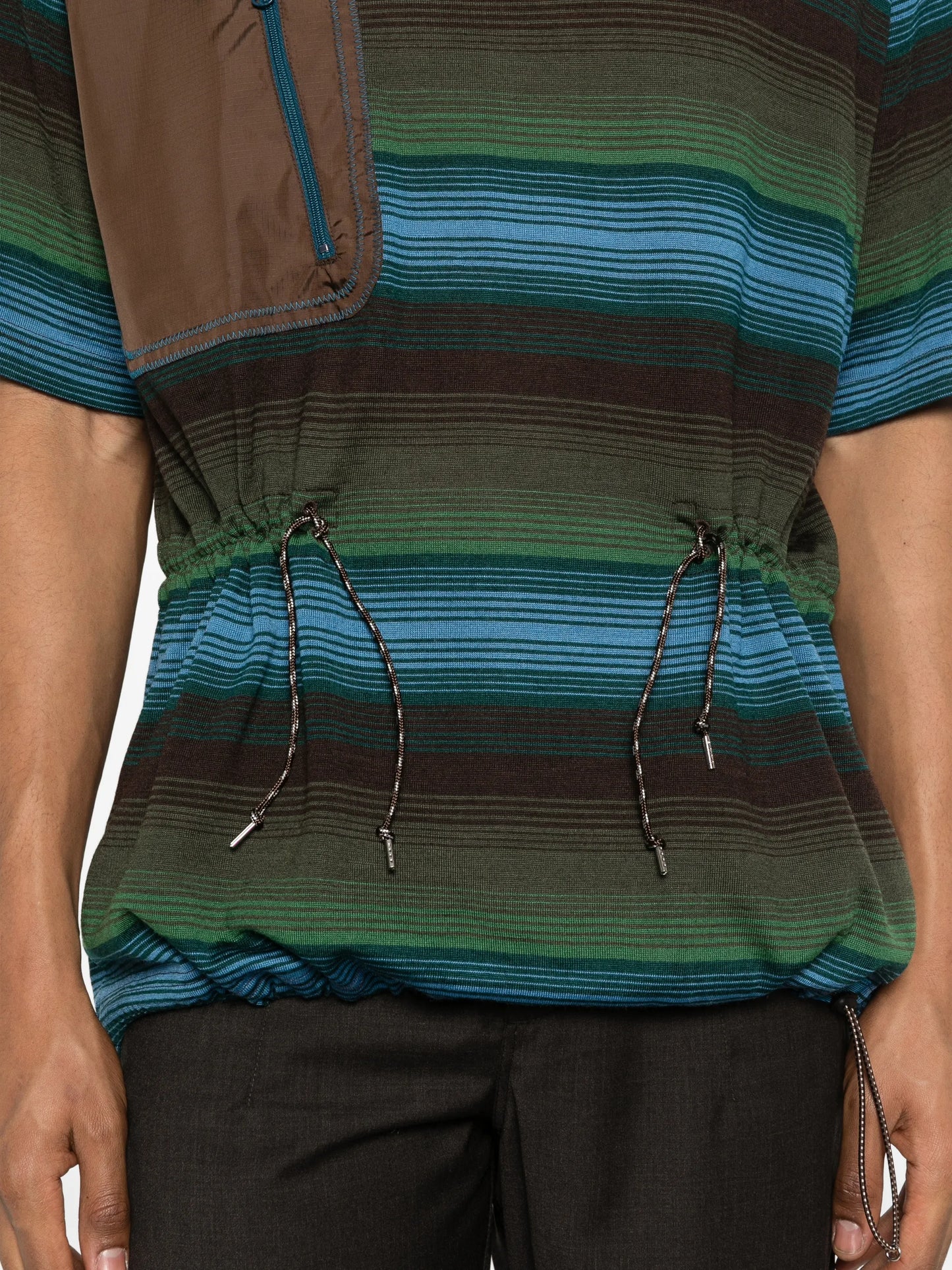 pocket striped T-shirt